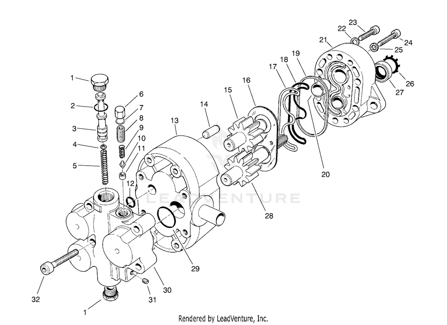 Gear Pump  Flow Divider No. 69-2220