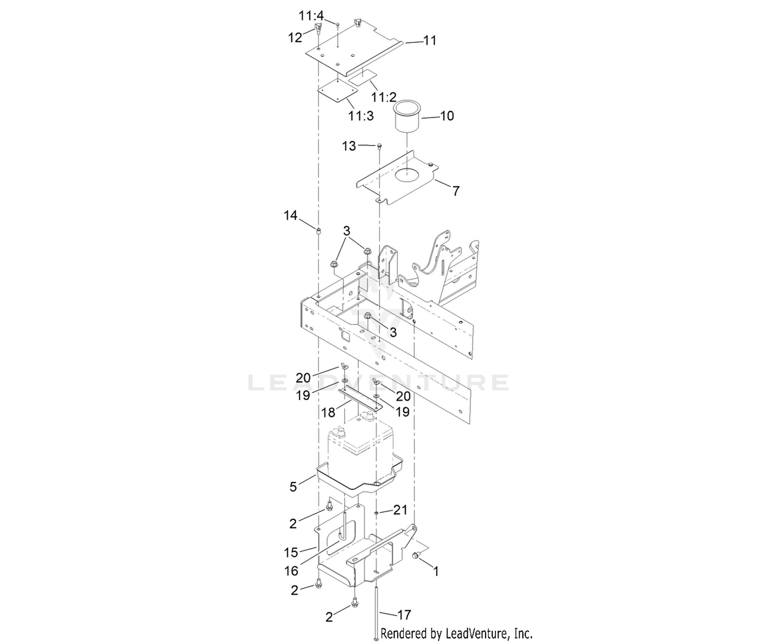 Battery Tray and Cover Assembly