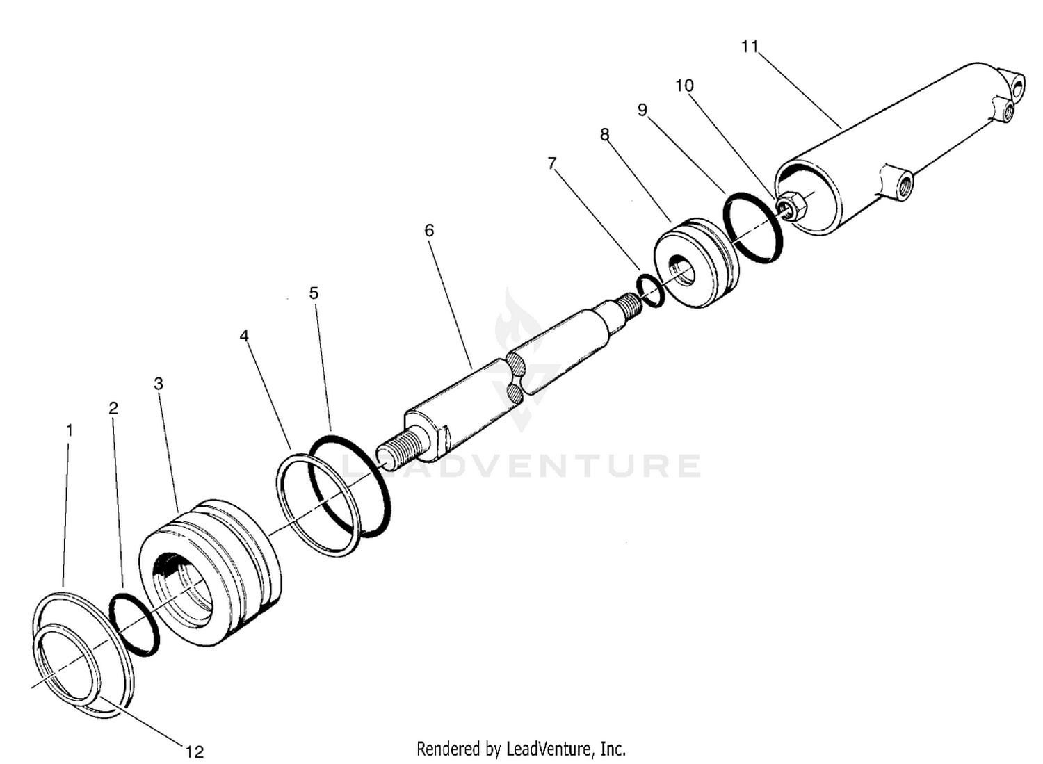 Front Hydraulic Cylinder Assembly No. 94-5031