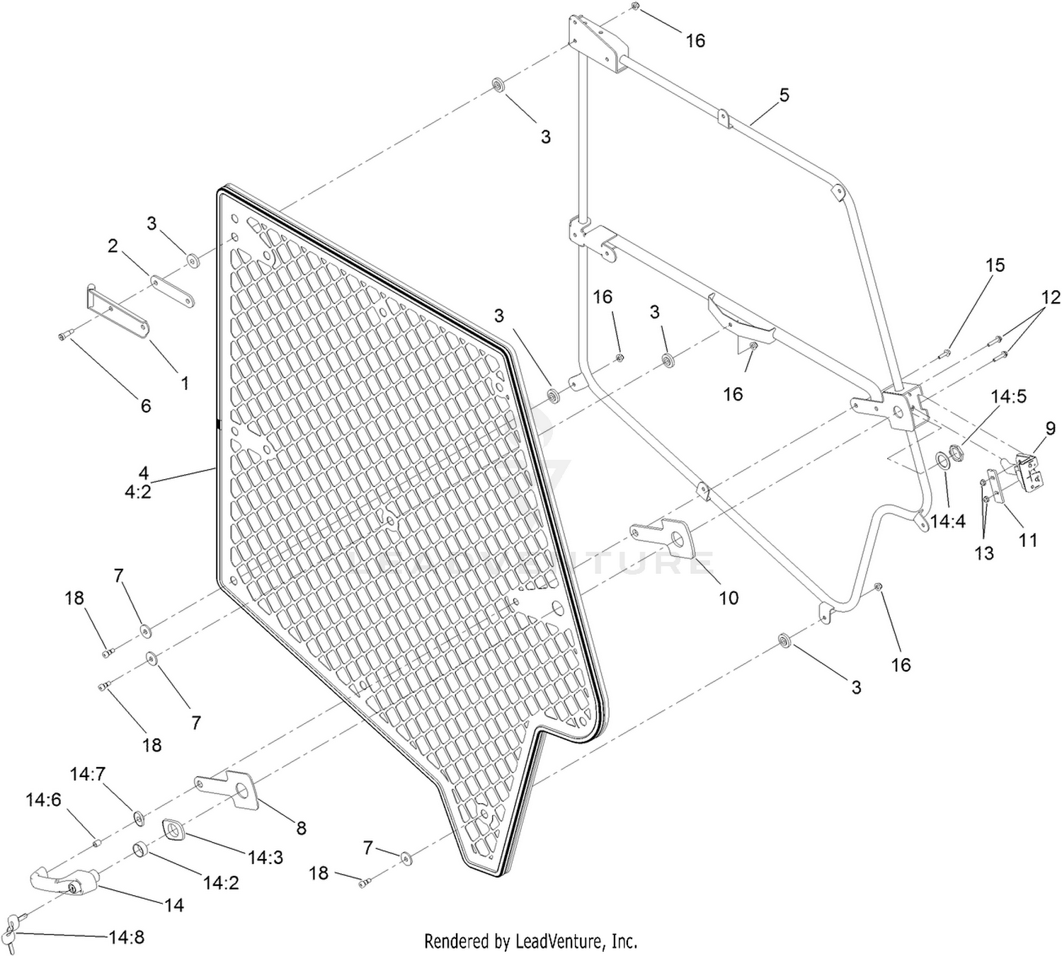 RH Security Door Assembly