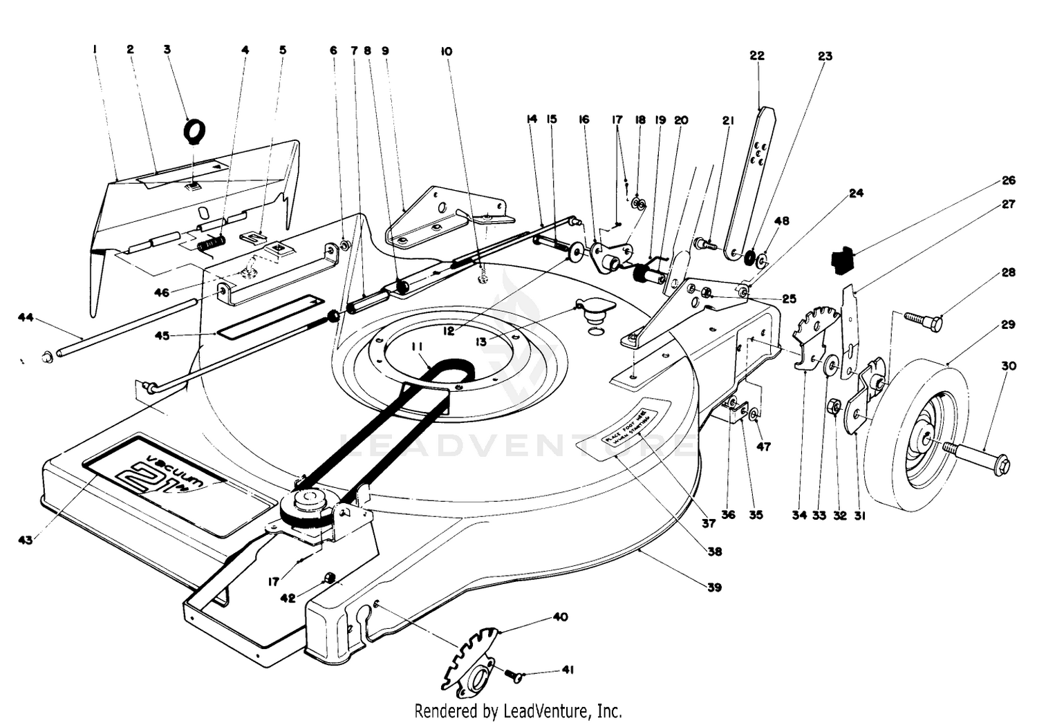 Mower Housing Assembly-Model 16810