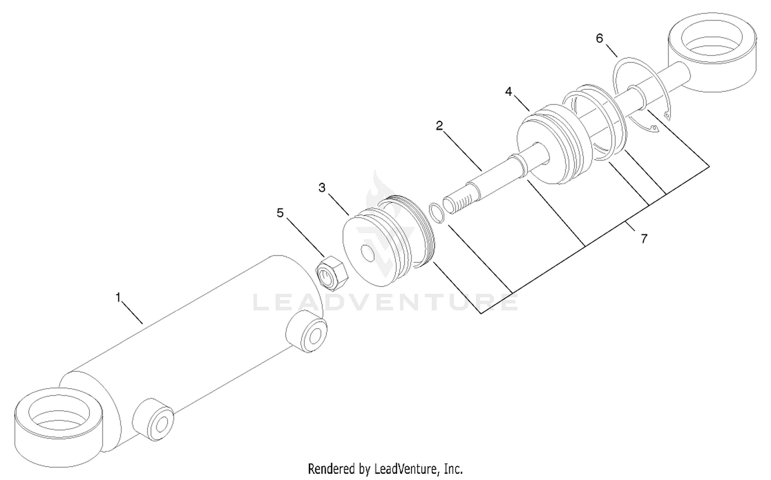 Hydraulic Cylinder Assembly No. 94-8141