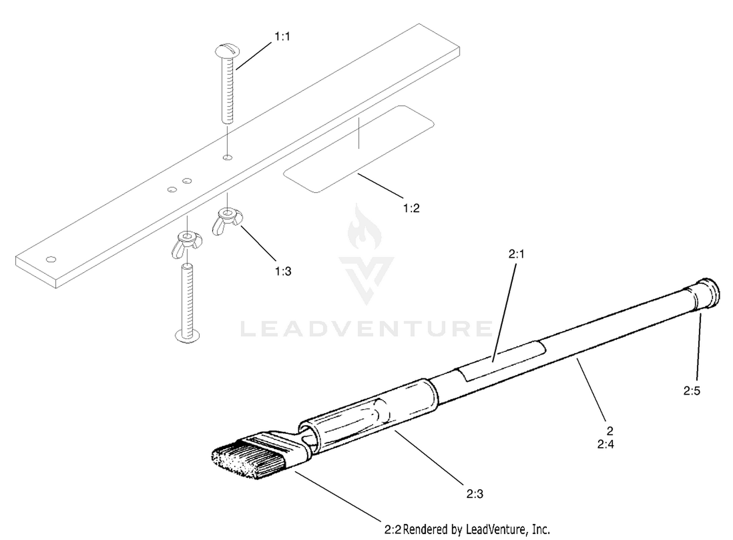 Gauge Bar and Backlapping Brush Assembly