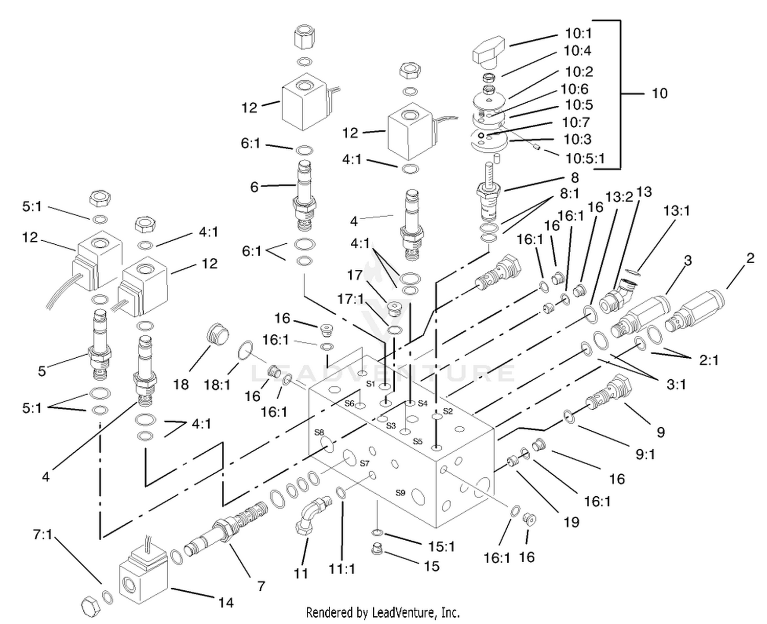 Hydraulic Manifold Assembly No. 98-4579