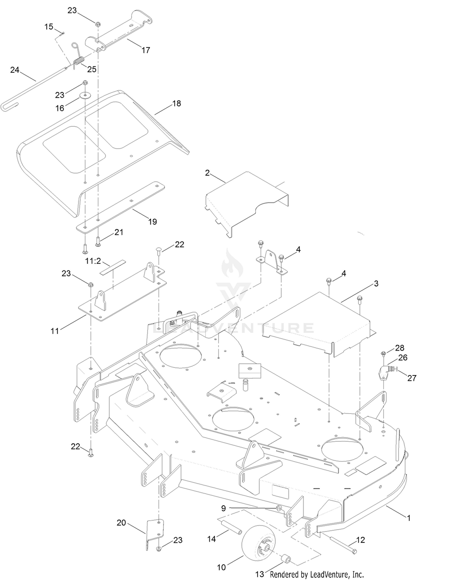 48 Inch Deck Assembly