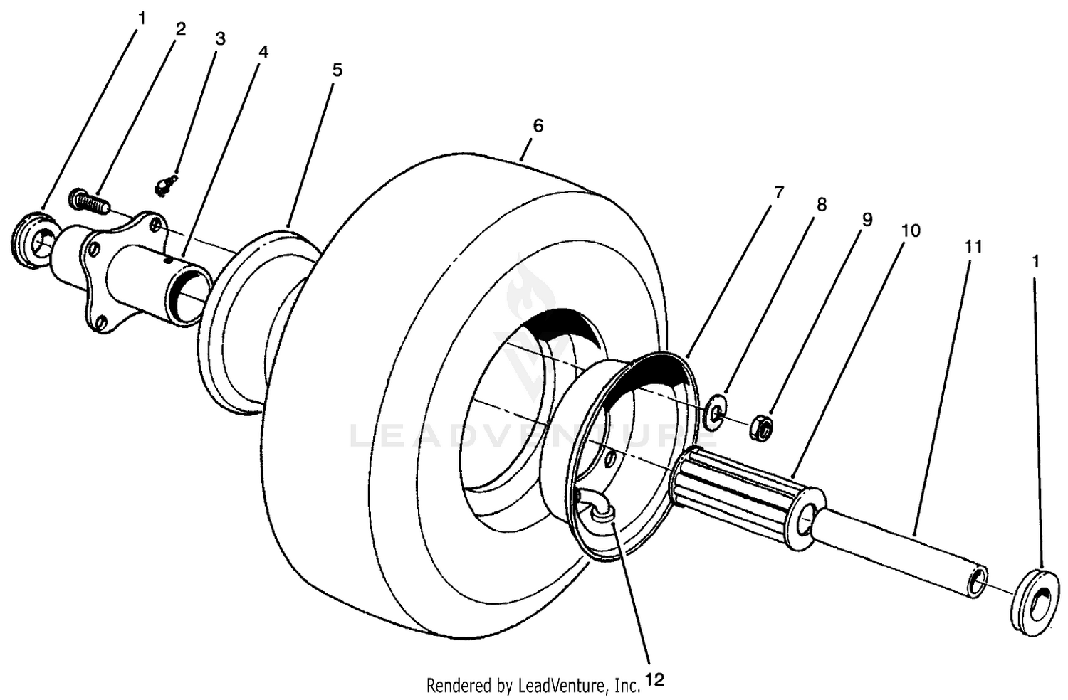 Pneumatic Tire  Wheel Assembly (optional)
