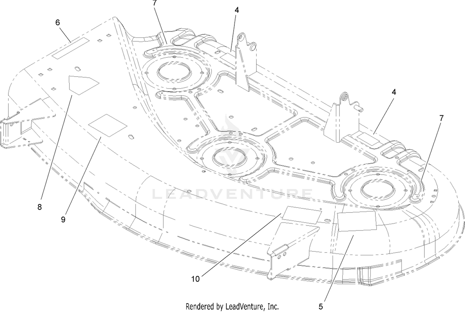 Deck Assembly No. 95-6107