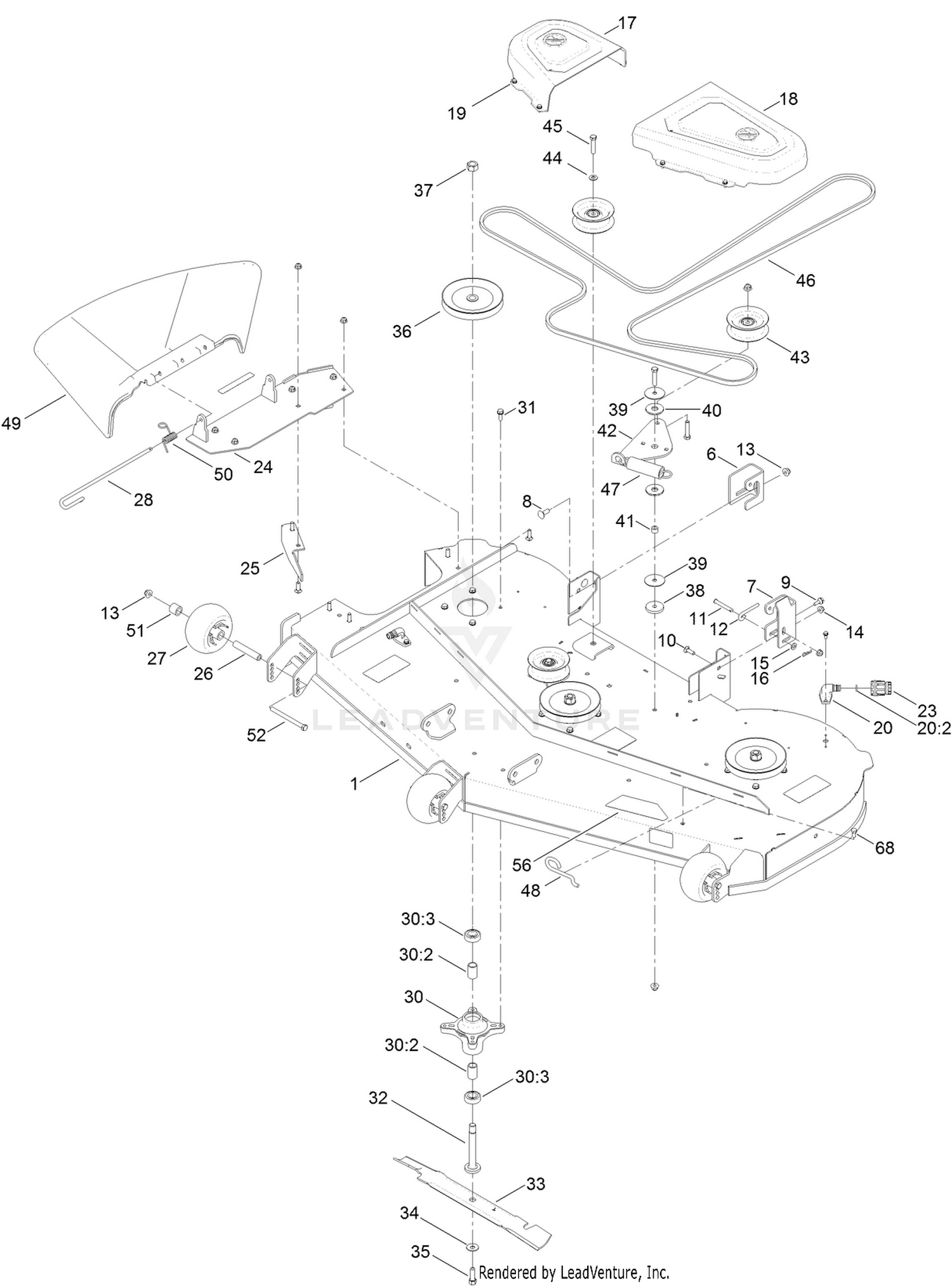 60 Inch Deck Assembly