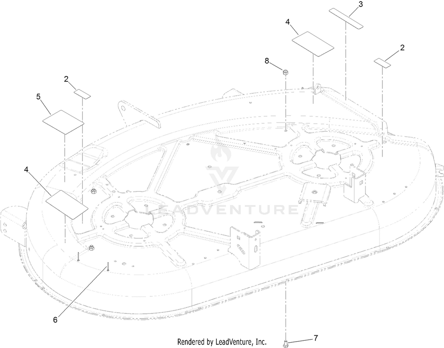 42 Inch Deck Assembly No. 131-3604