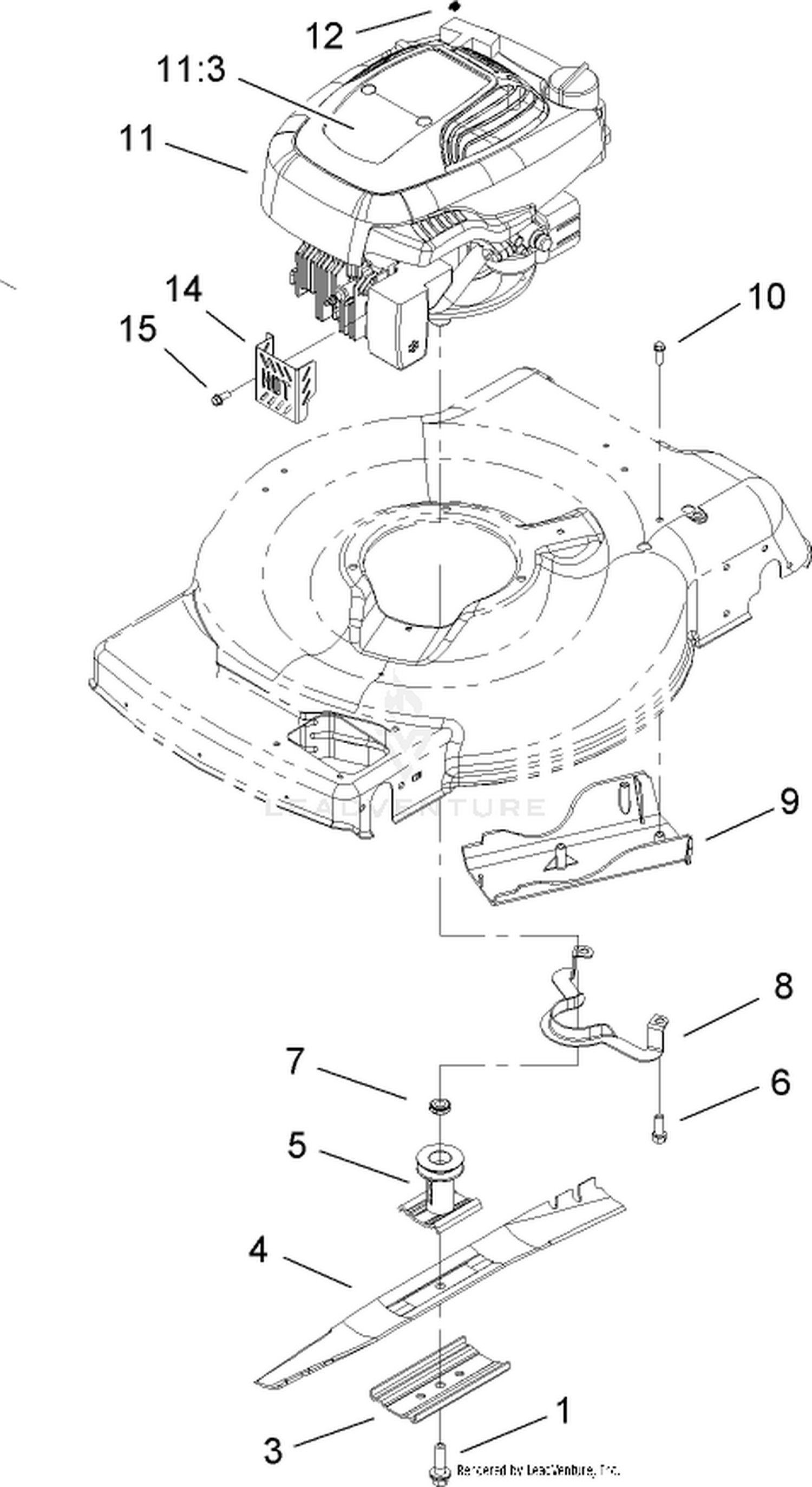 Engine and Blade Assembly