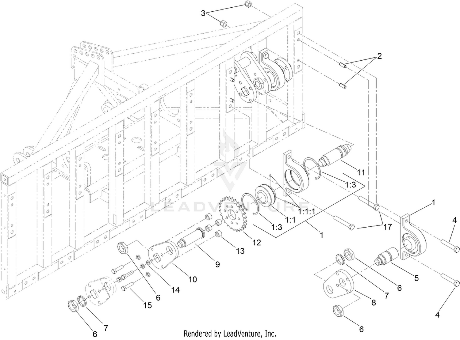RH Crankshaft Assembly 2