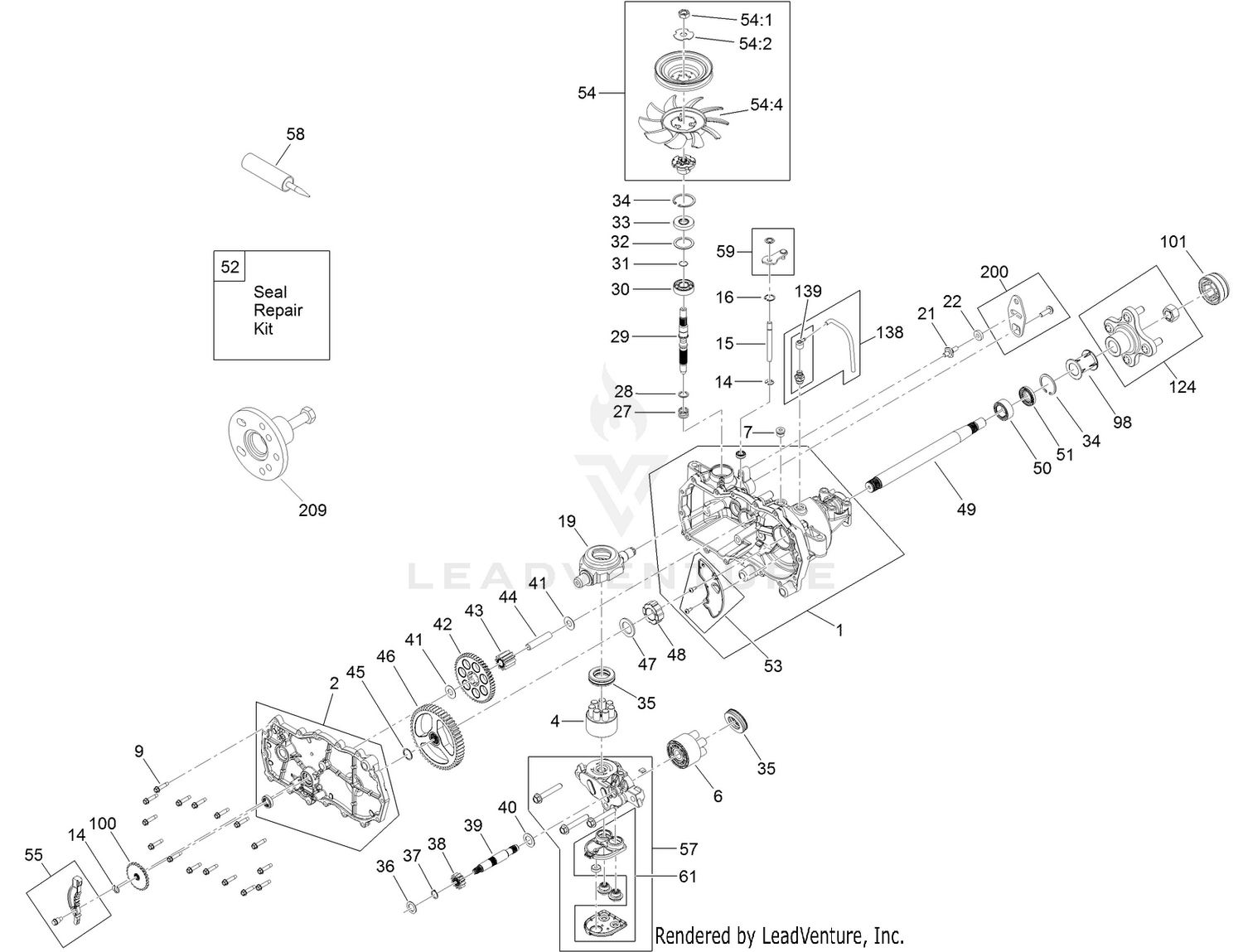 LH Transaxle Assembly No. 139-7470