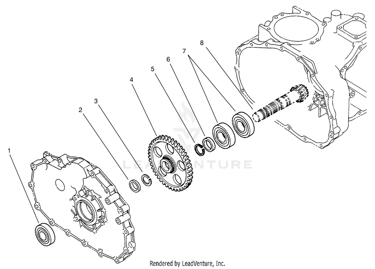Countershaft Assembly  Transaxle Assembly No. 104-9078