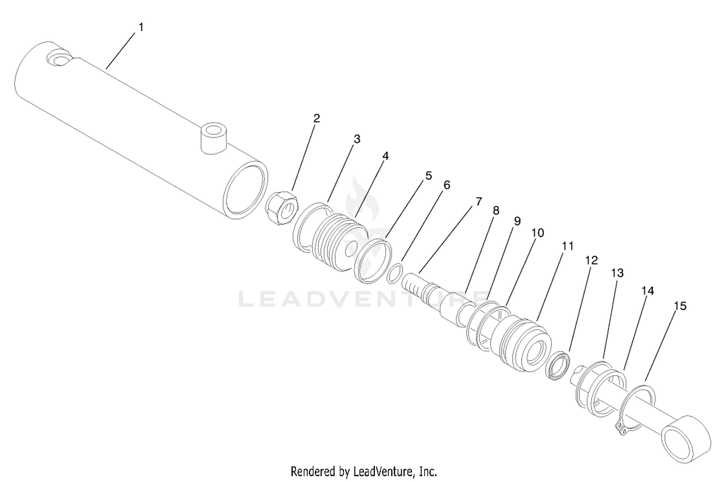 Hydraulic Cylinder Assembly No. 95-5604