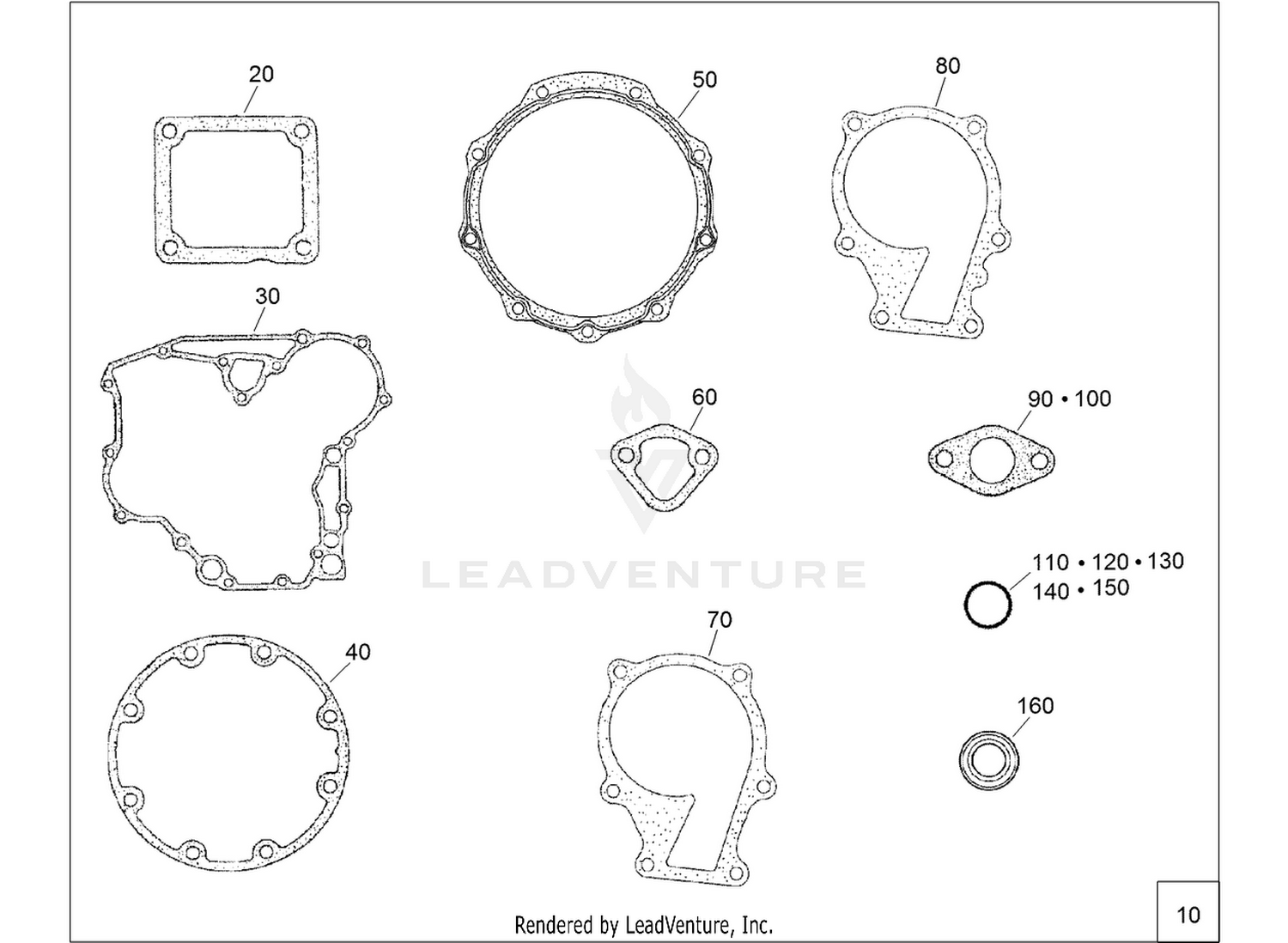 Lower Engine Gasket Kit