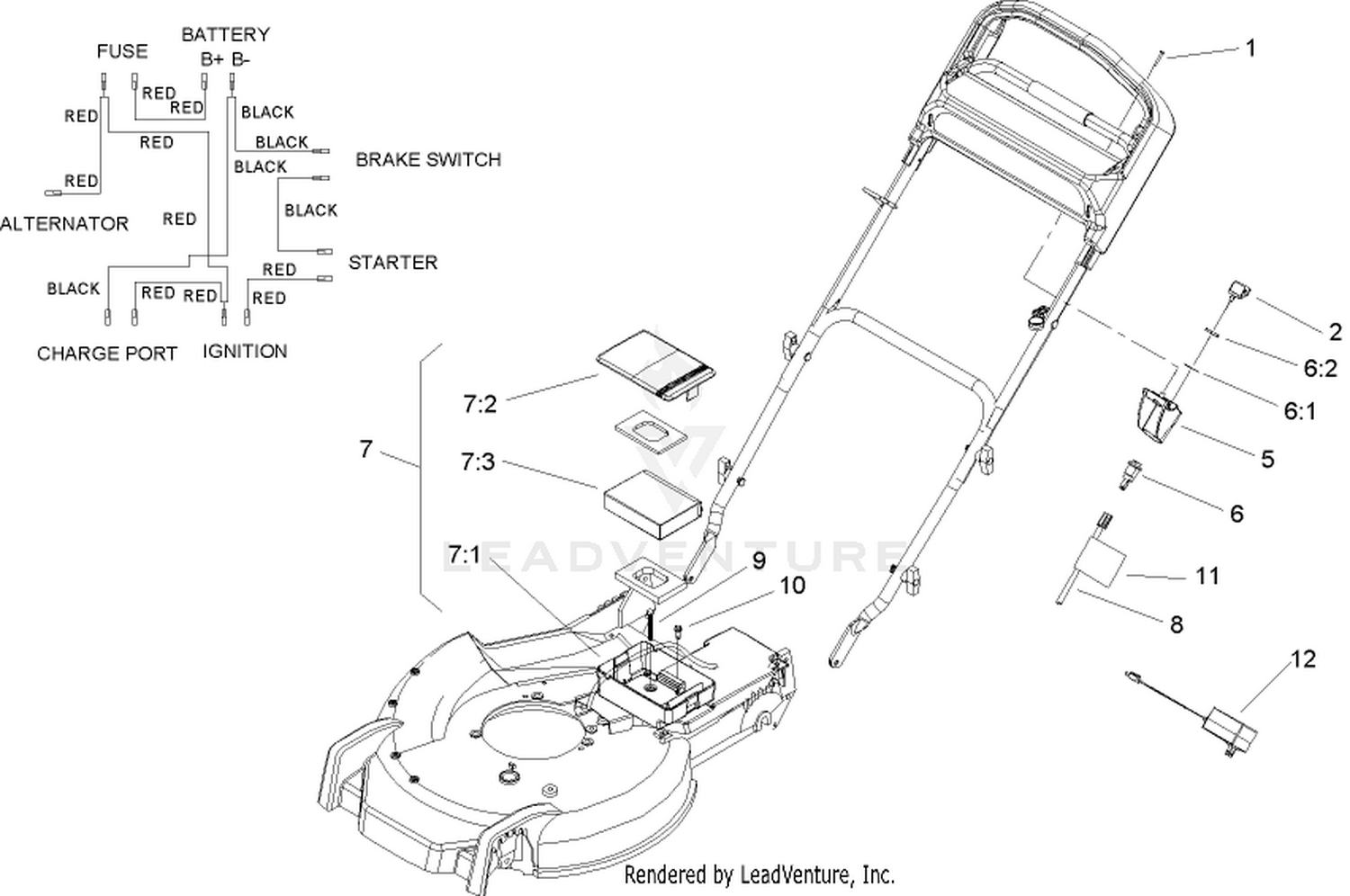 Battery and Switch Assembly