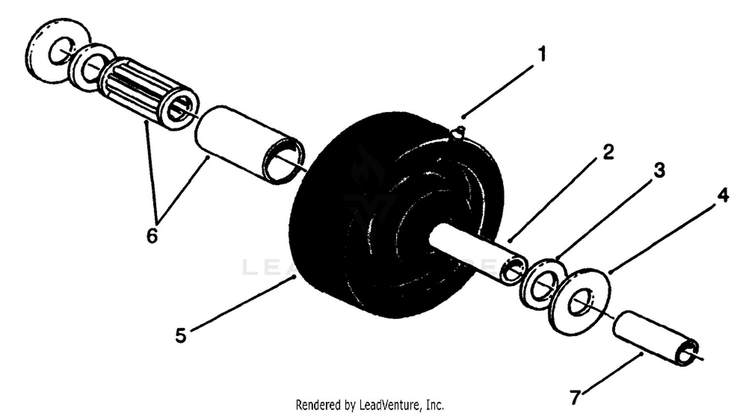 Castor Wheel Assembly No. 27-1050 (optional)