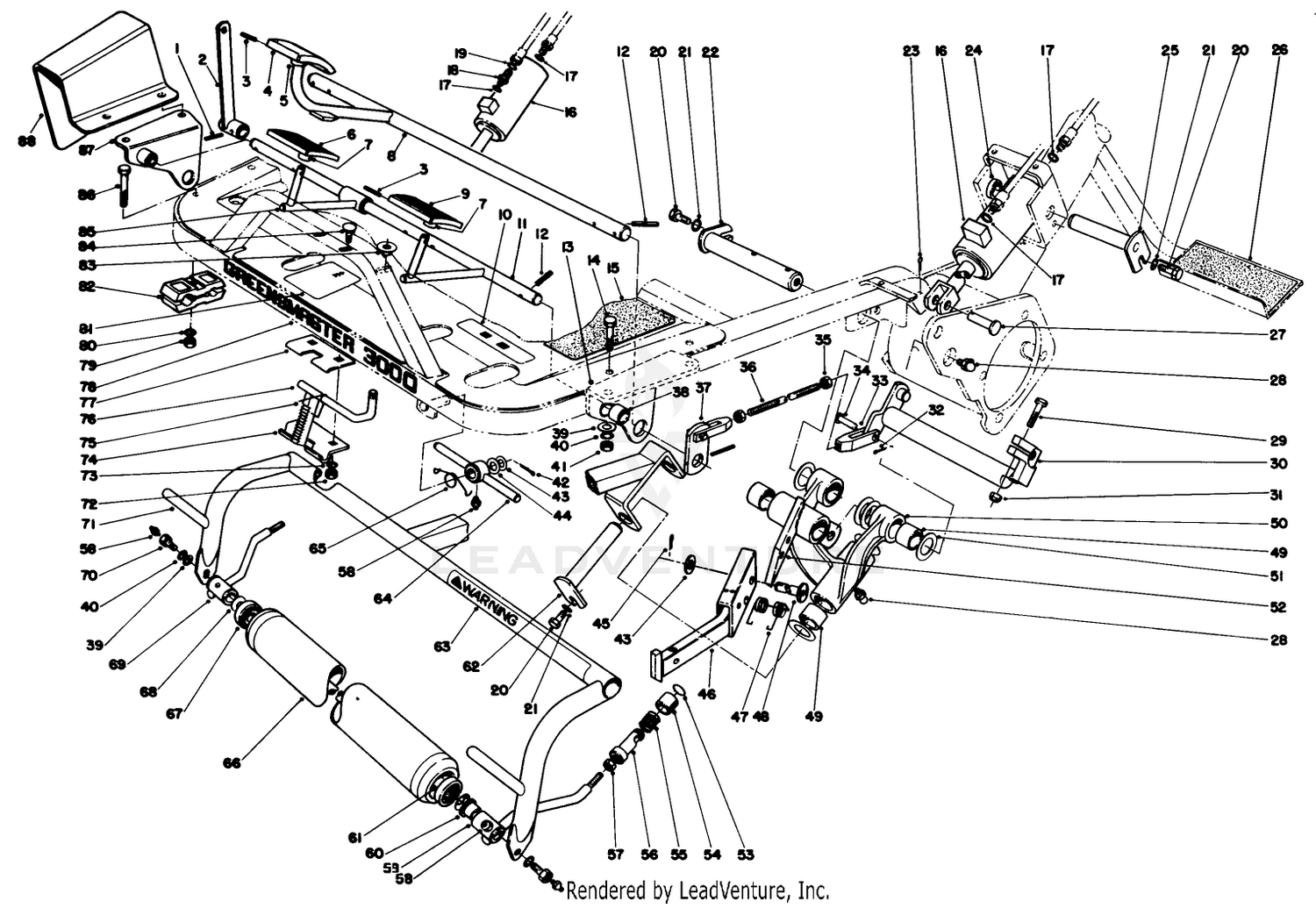 Foot Pedals And Roller Assembly