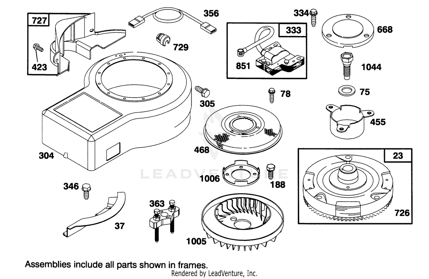 Engine Briggs  Stratton Model 286707-0453-01 6