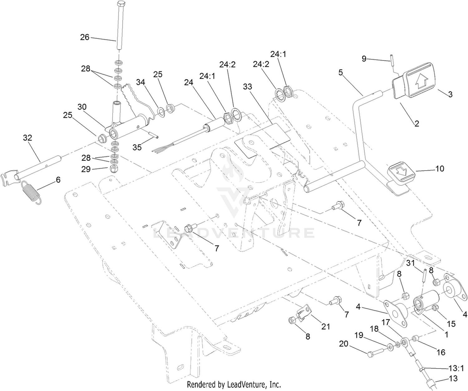 Traction Pedal Assembly