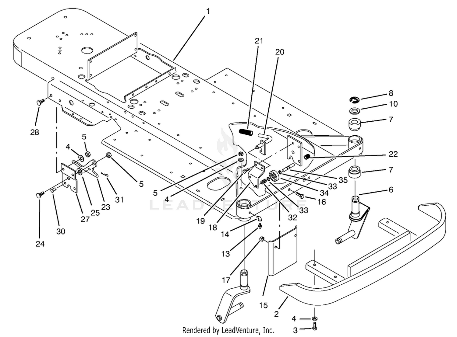 Frame  Front Wheel Fork Assembly