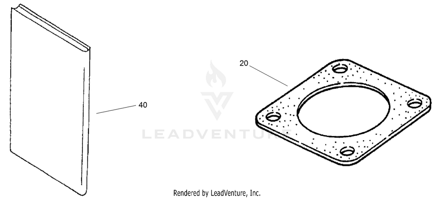 Muffler Gasket and Operator Manual Assembly