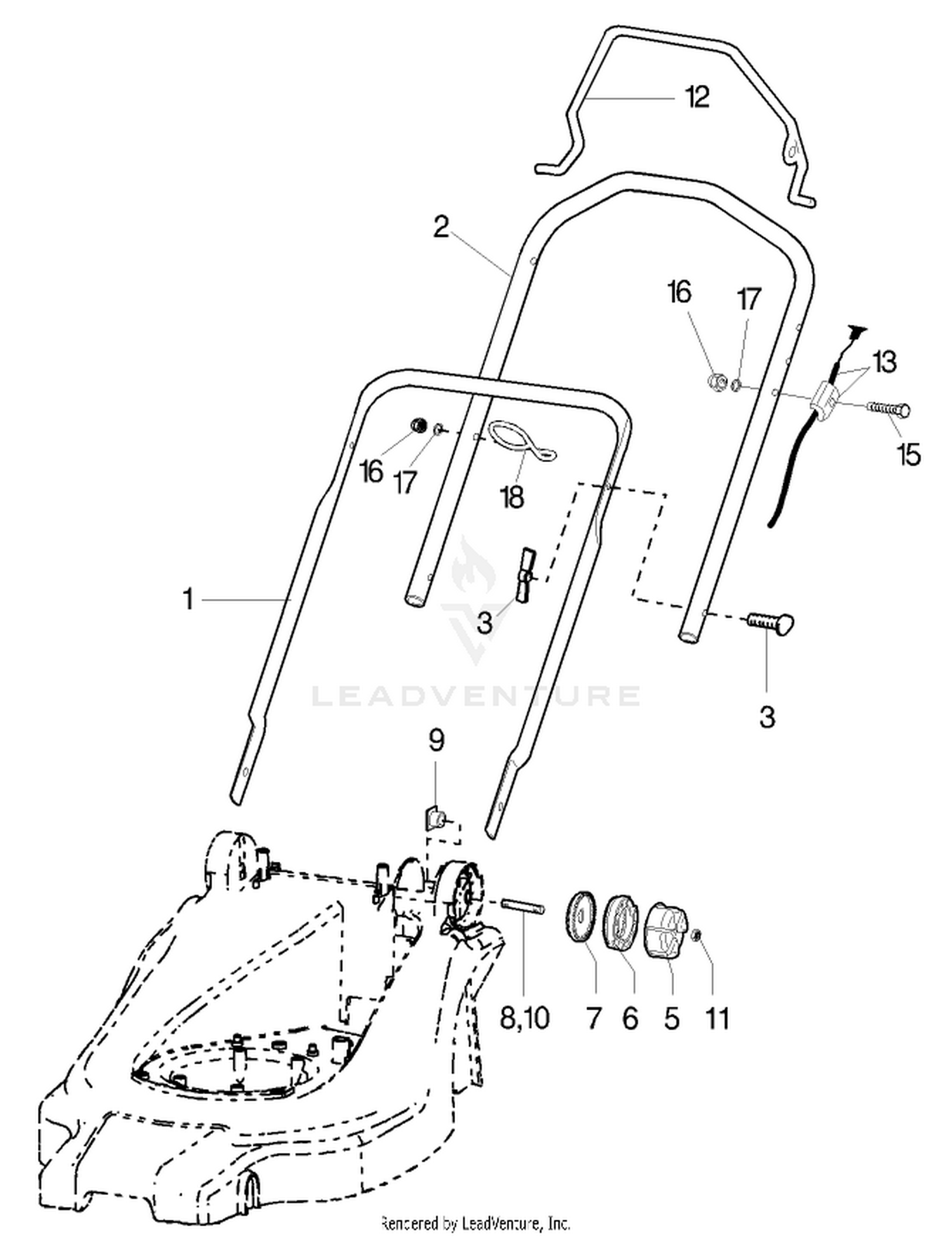 CHandle Parts Model-No. 21020, 21022