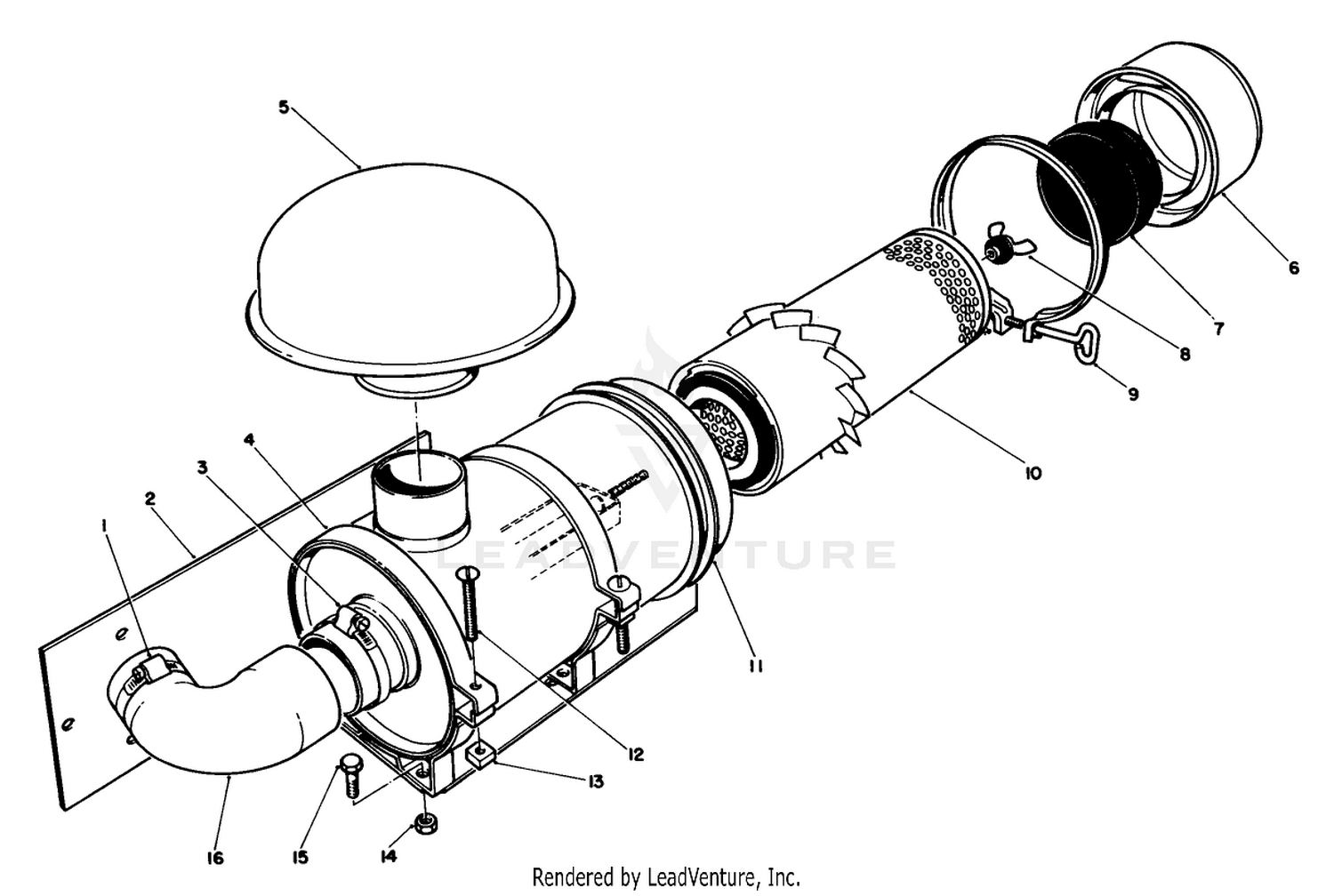 Remote Air Cleaner Kit No. 55-8460 (optional)