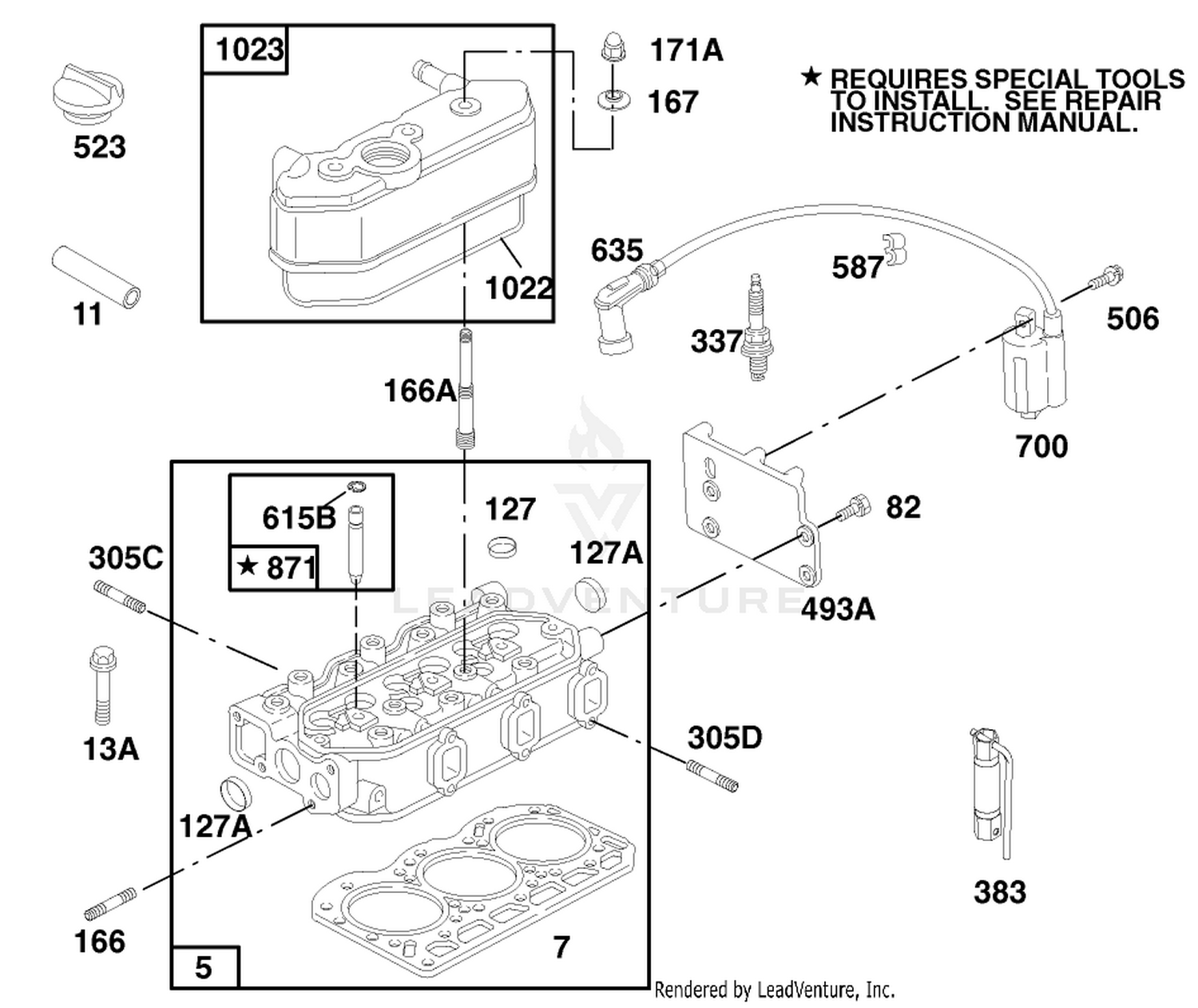 Engine Briggs  Stratton Model 433447-0115-A1 7