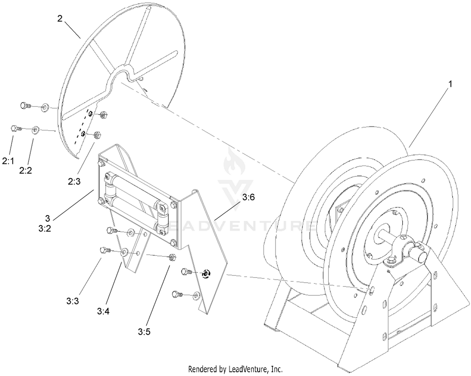 Hose Reel Assembly No. 106-5083