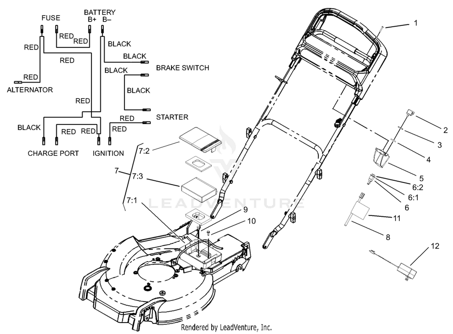 Battery and Switch Assembly