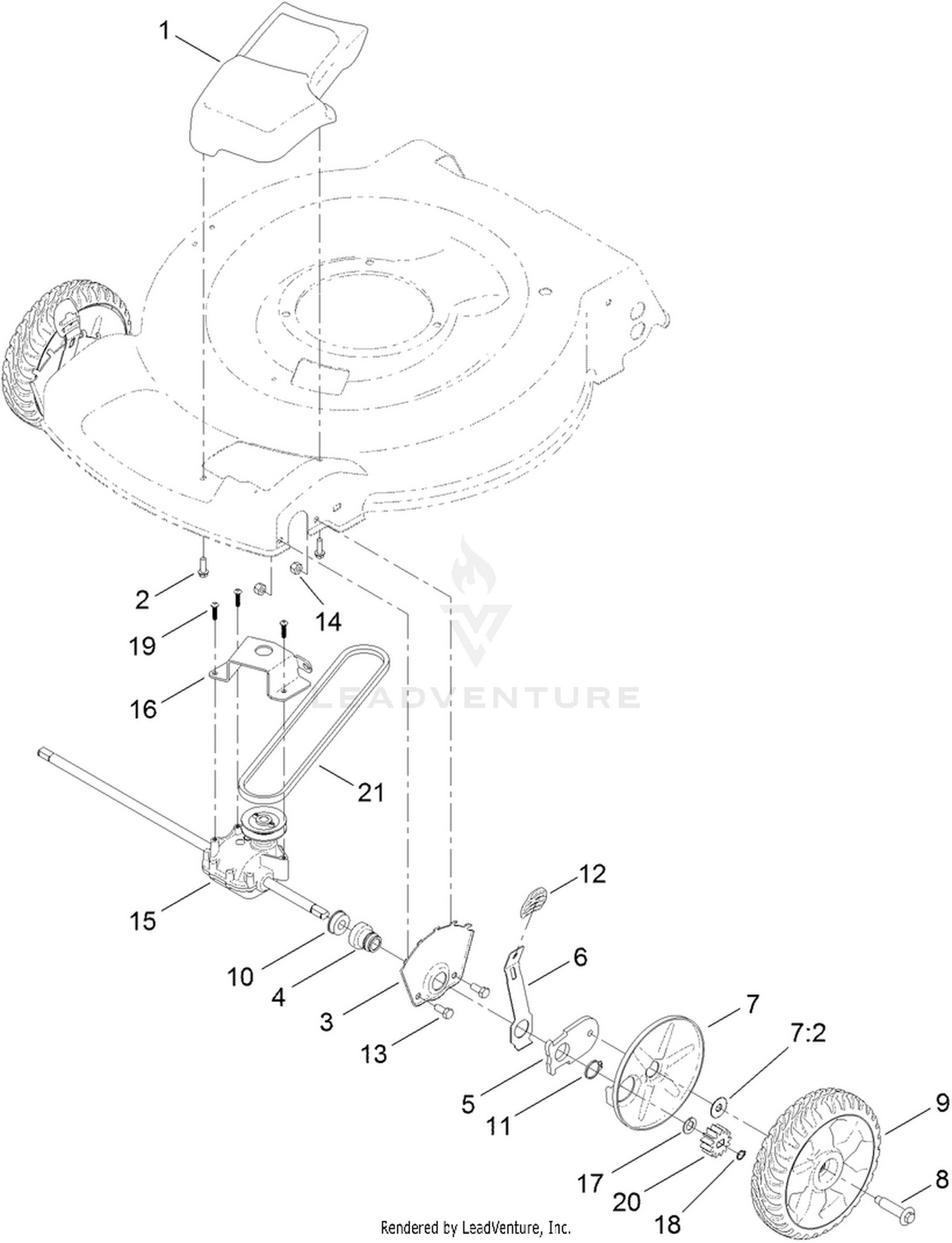 Transmission and Front Wheel Drive Assembly