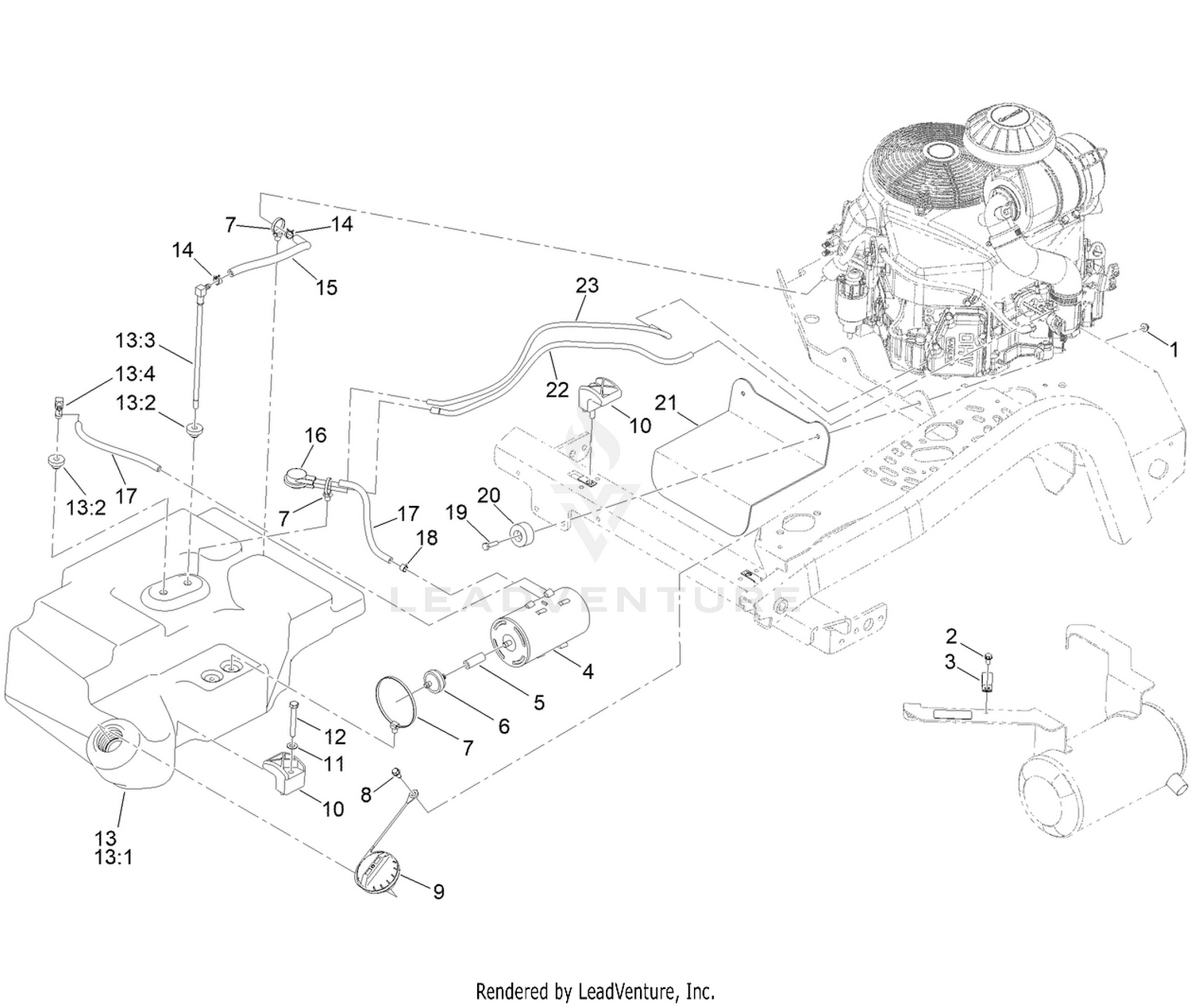 Fuel Tank and Emissions Recovery Assembly