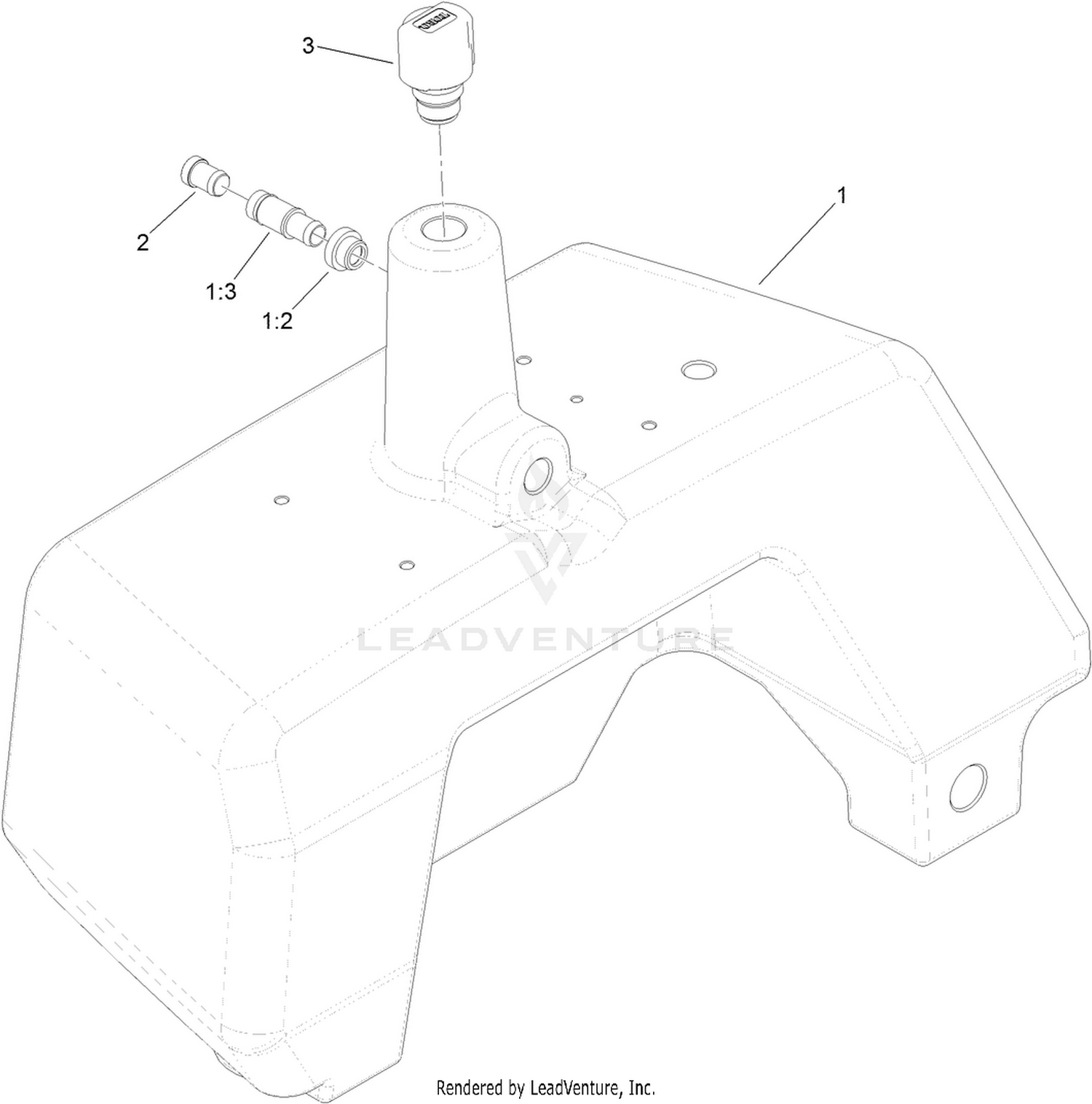 Hydraulic Tank Assembly No. 136-8550
