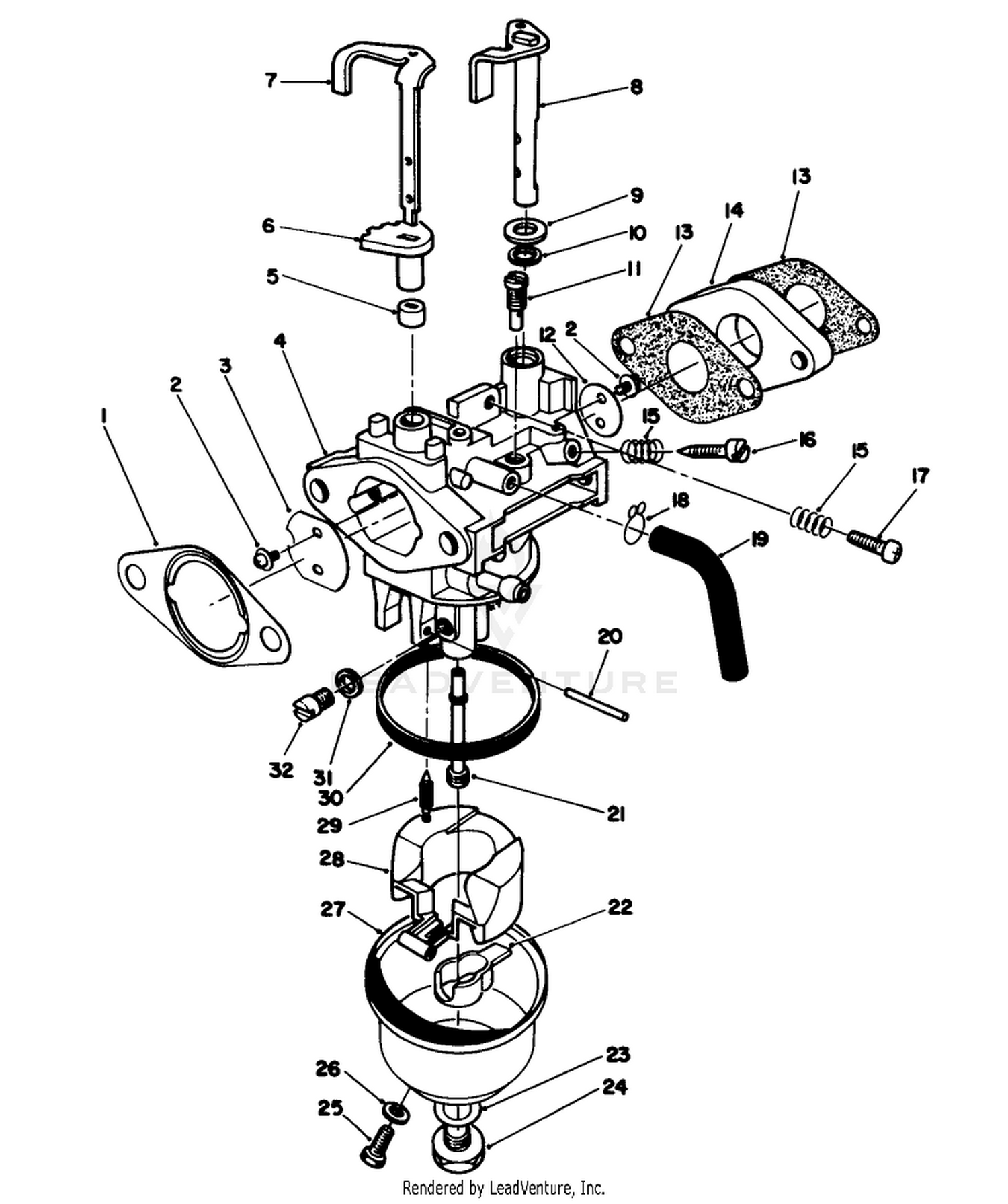 Carburetor Assembly (engine Model No. Vmm1-2)