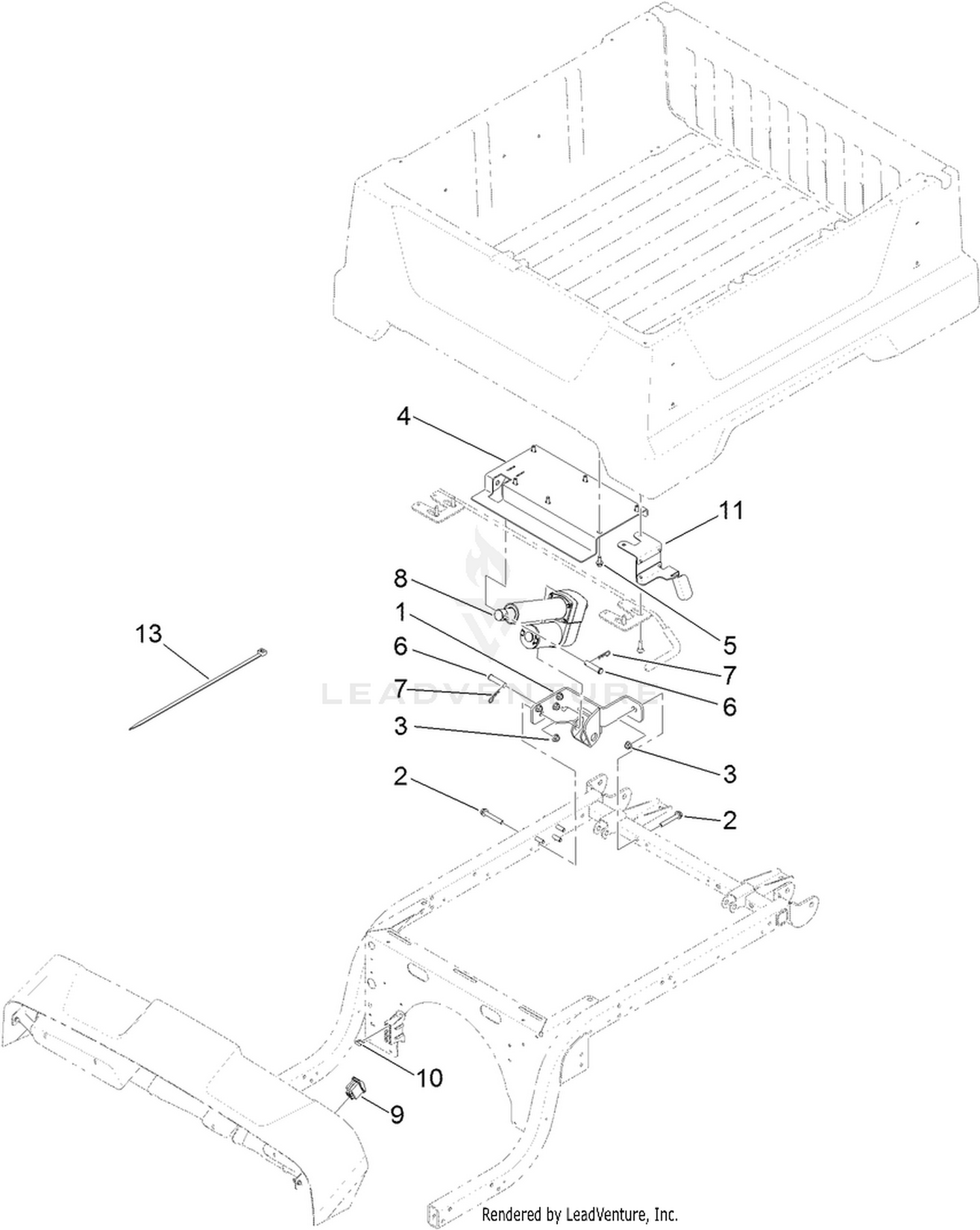 12V Electric Lift Kit Assembly