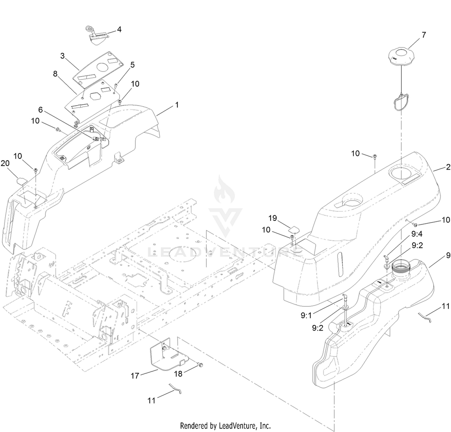Body Styling and Fuel Pod Assembly