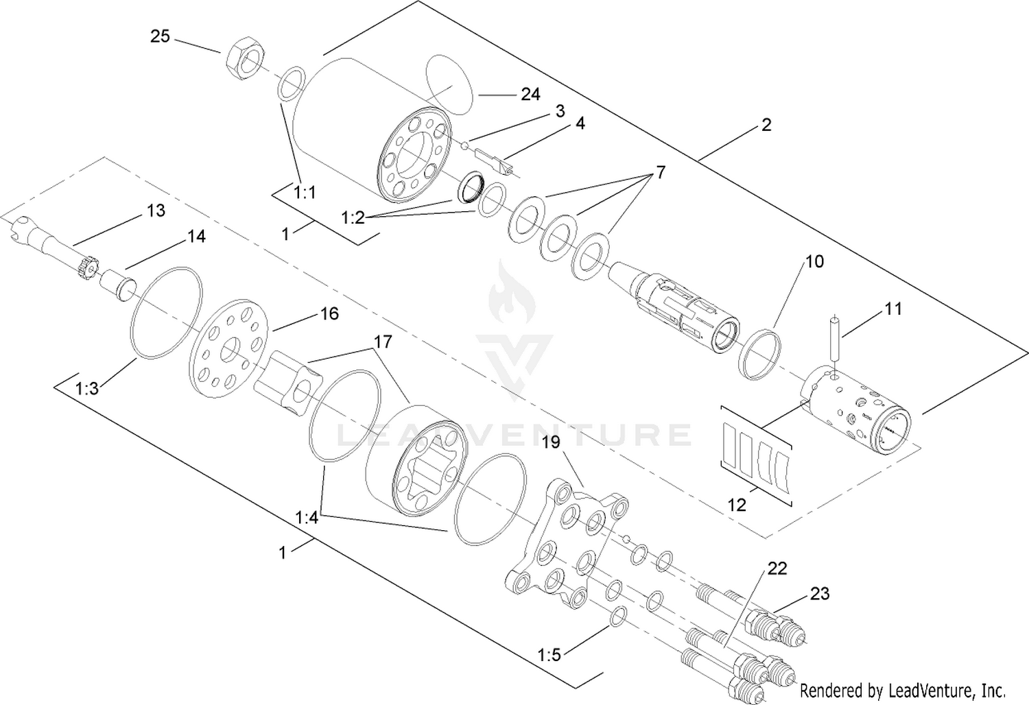 Steering Valve Assembly No. 104-5180