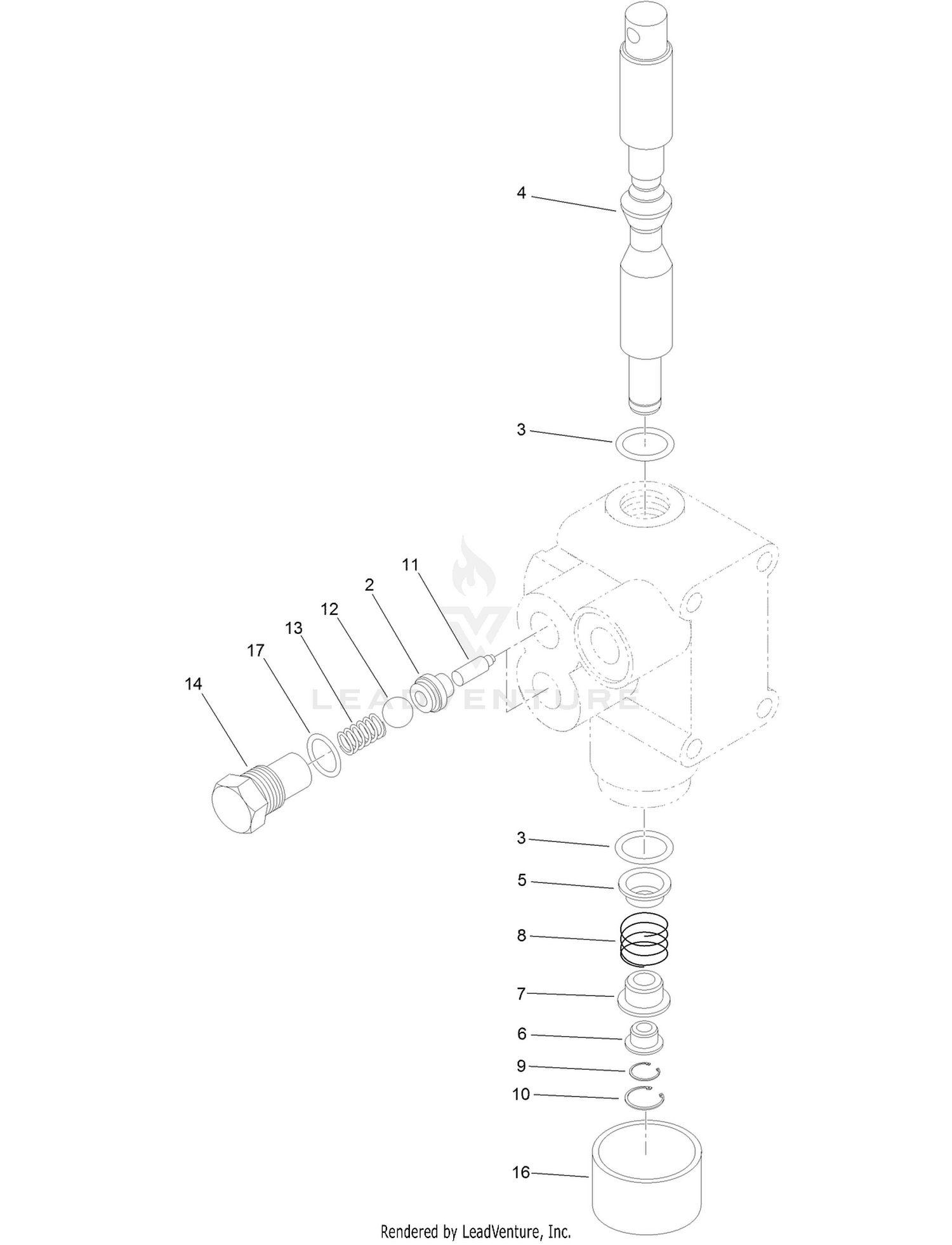 Hydraulic Valve Assembly No. 121-9070