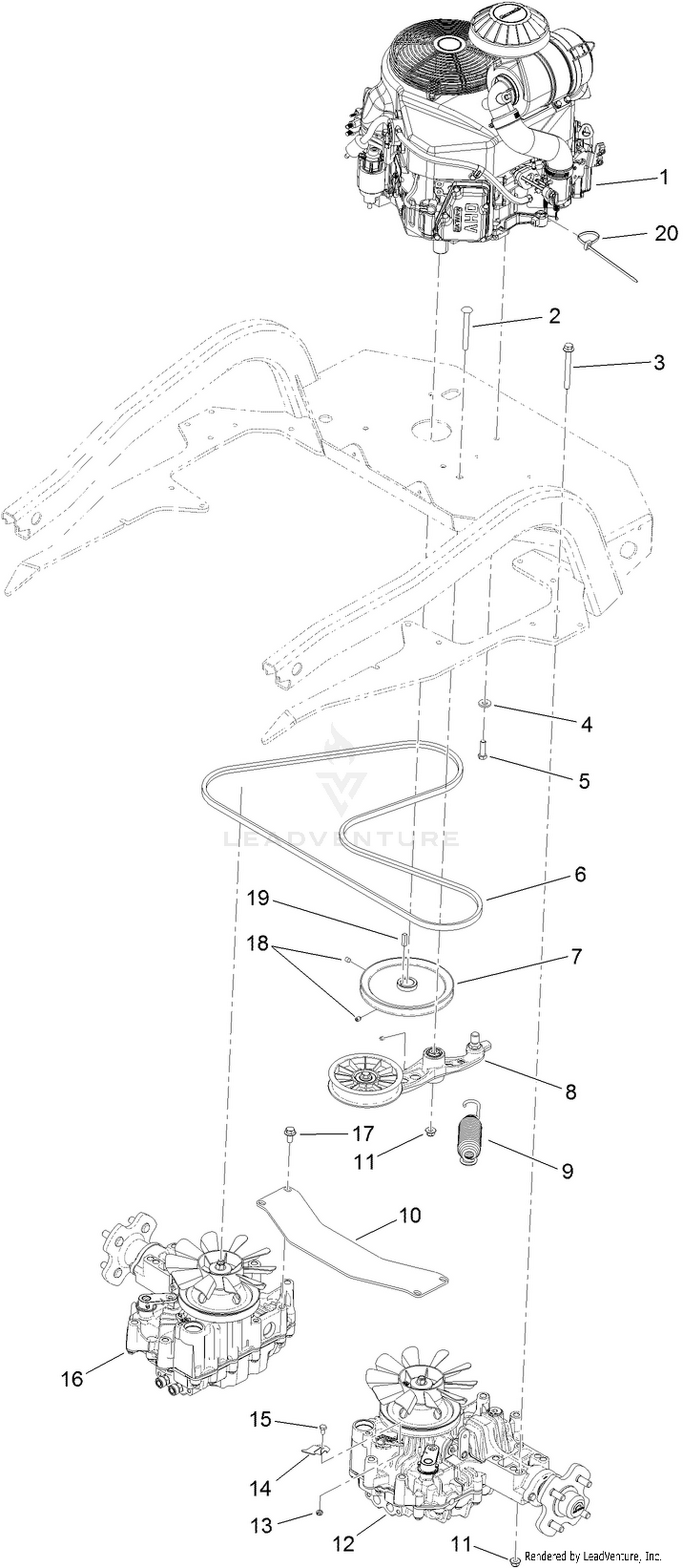 Engine and Transmission Assembly
