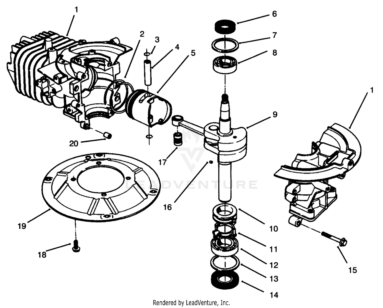 Crankshaft Assembly (model No. 47pr4-3)