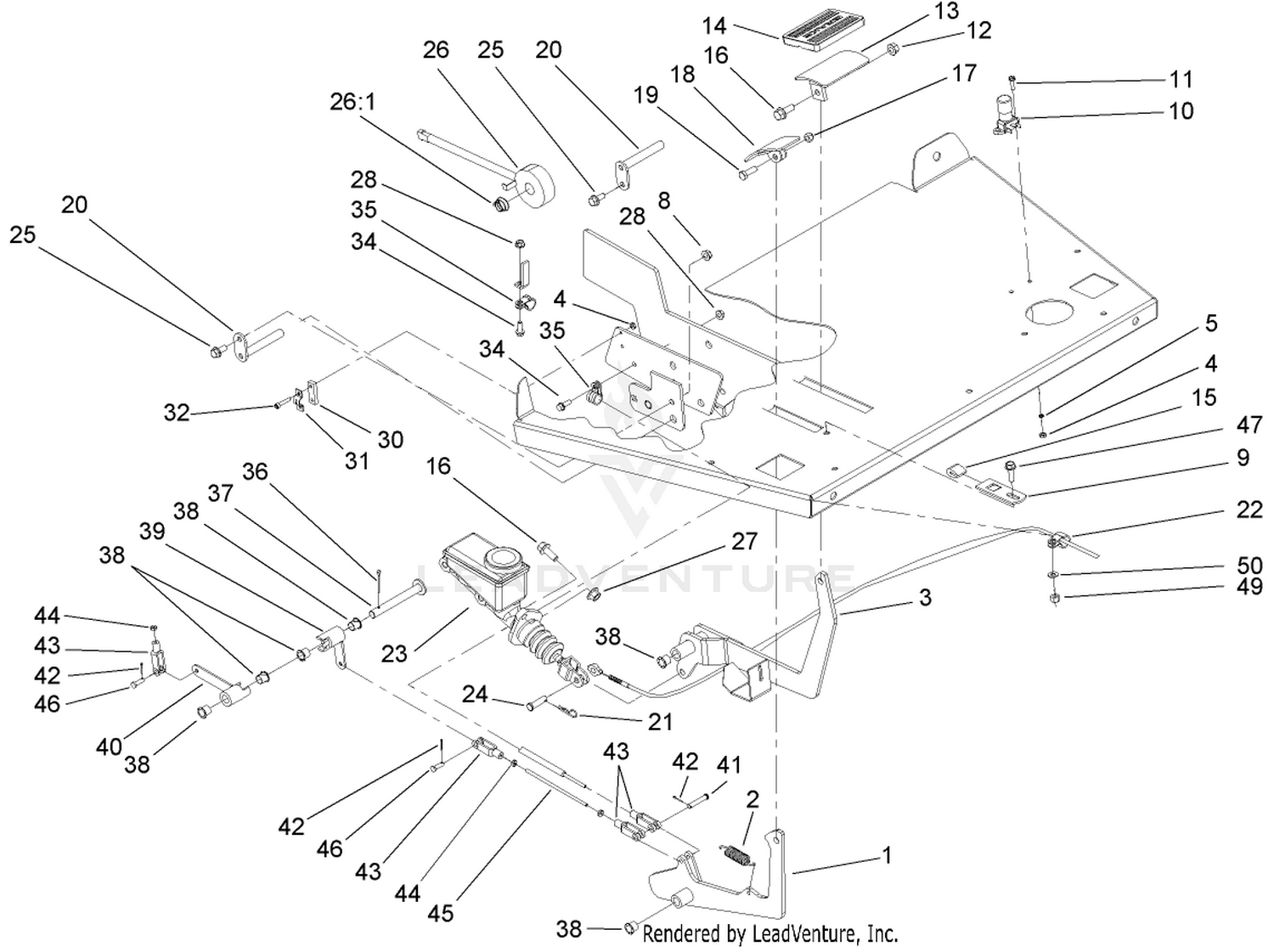 Brake and Accelerator Pedal Assembly