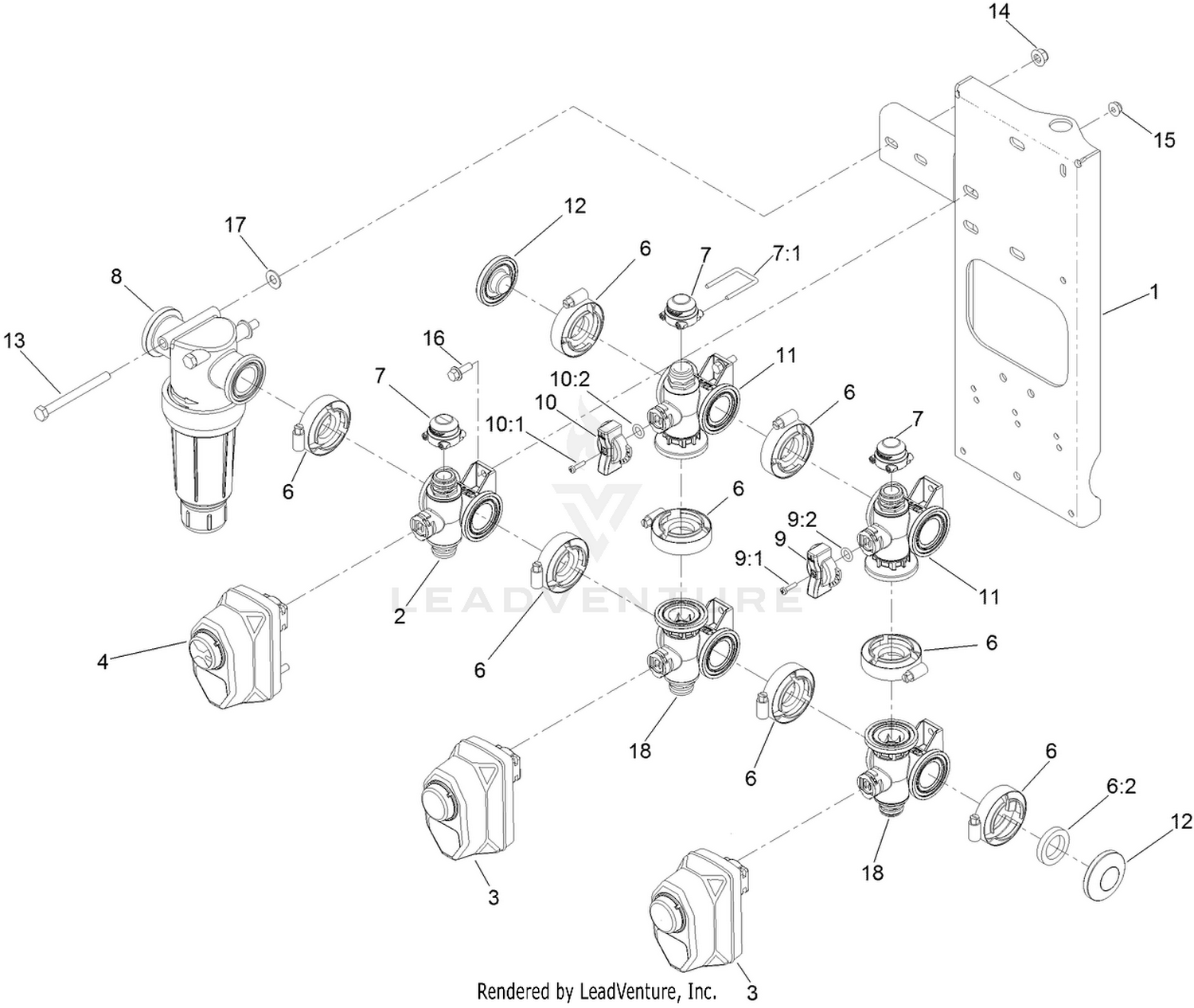 Agitation Manifold Valve Assembly