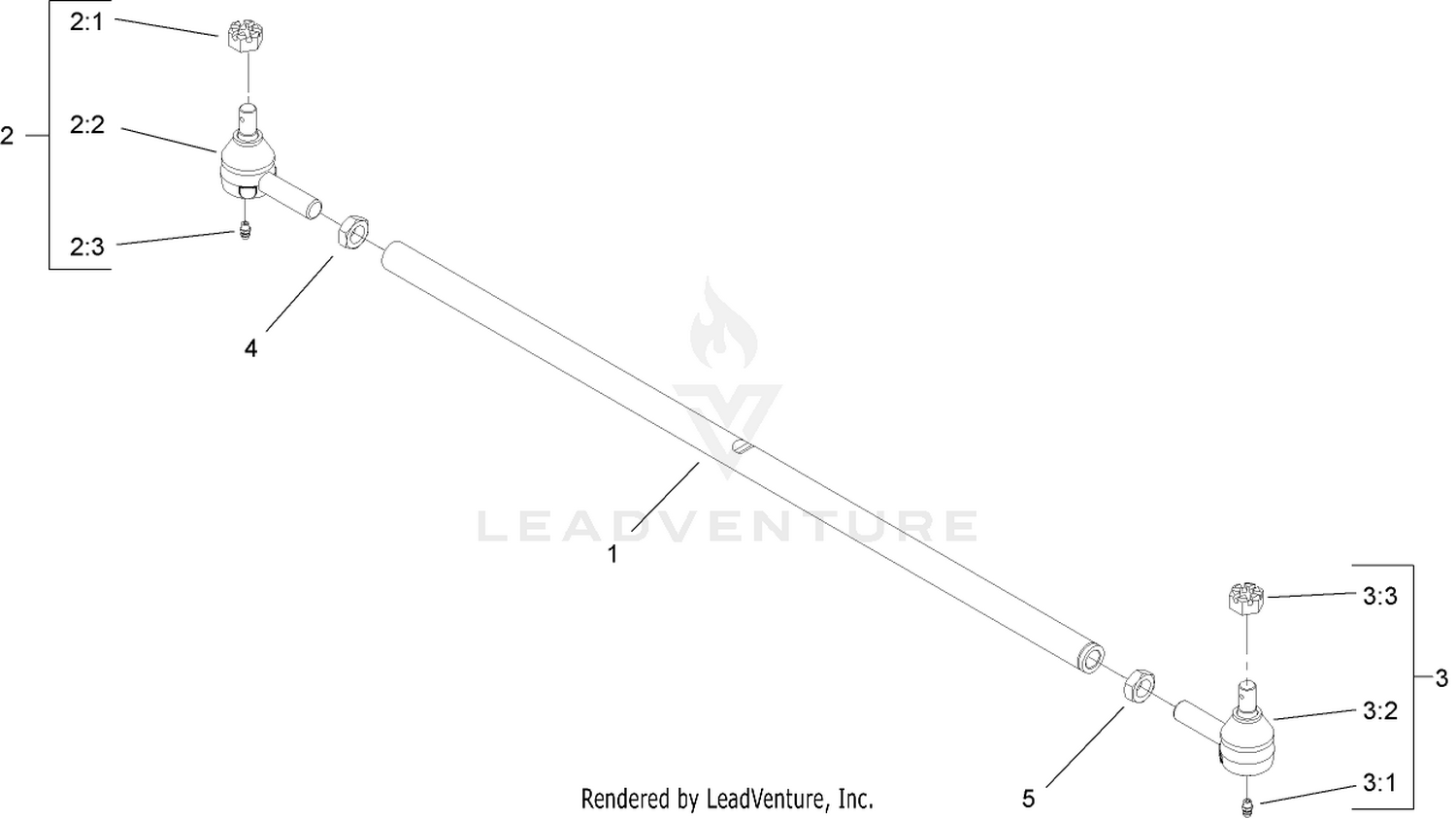Tie Rod Assembly No. 110-5334-03