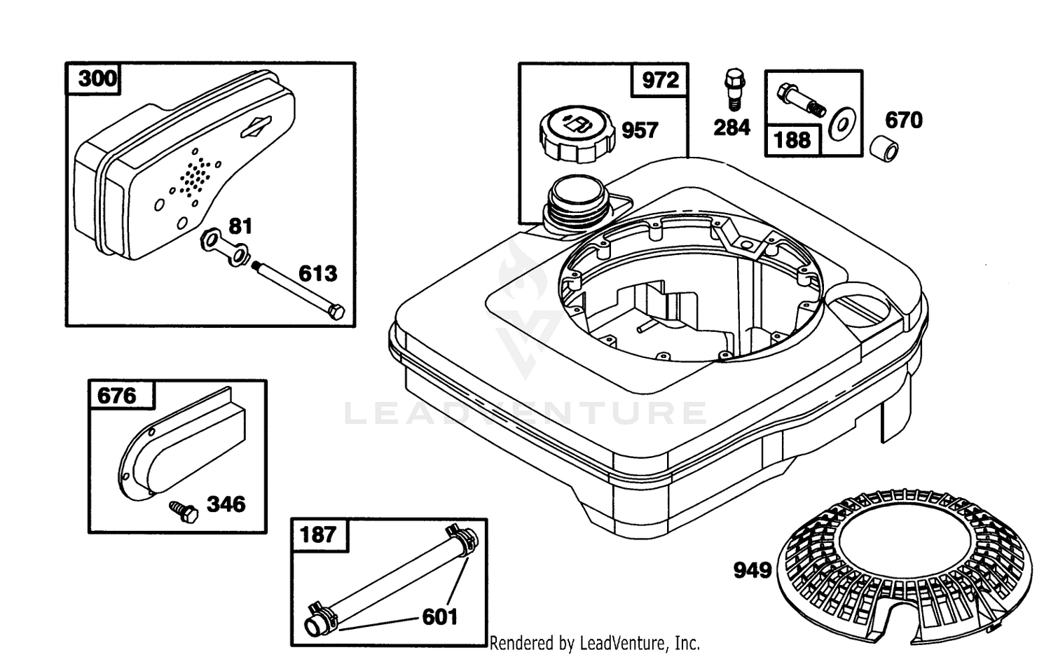 Engine Briggs  Stratton Model 122702-3171-01 7