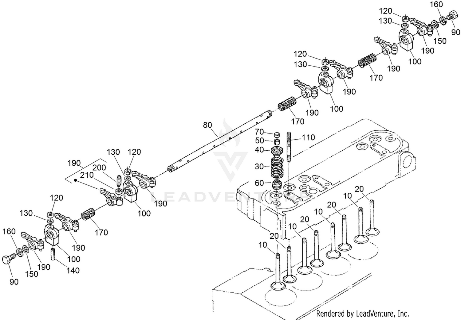 Valve and Rocker Arm Assembly