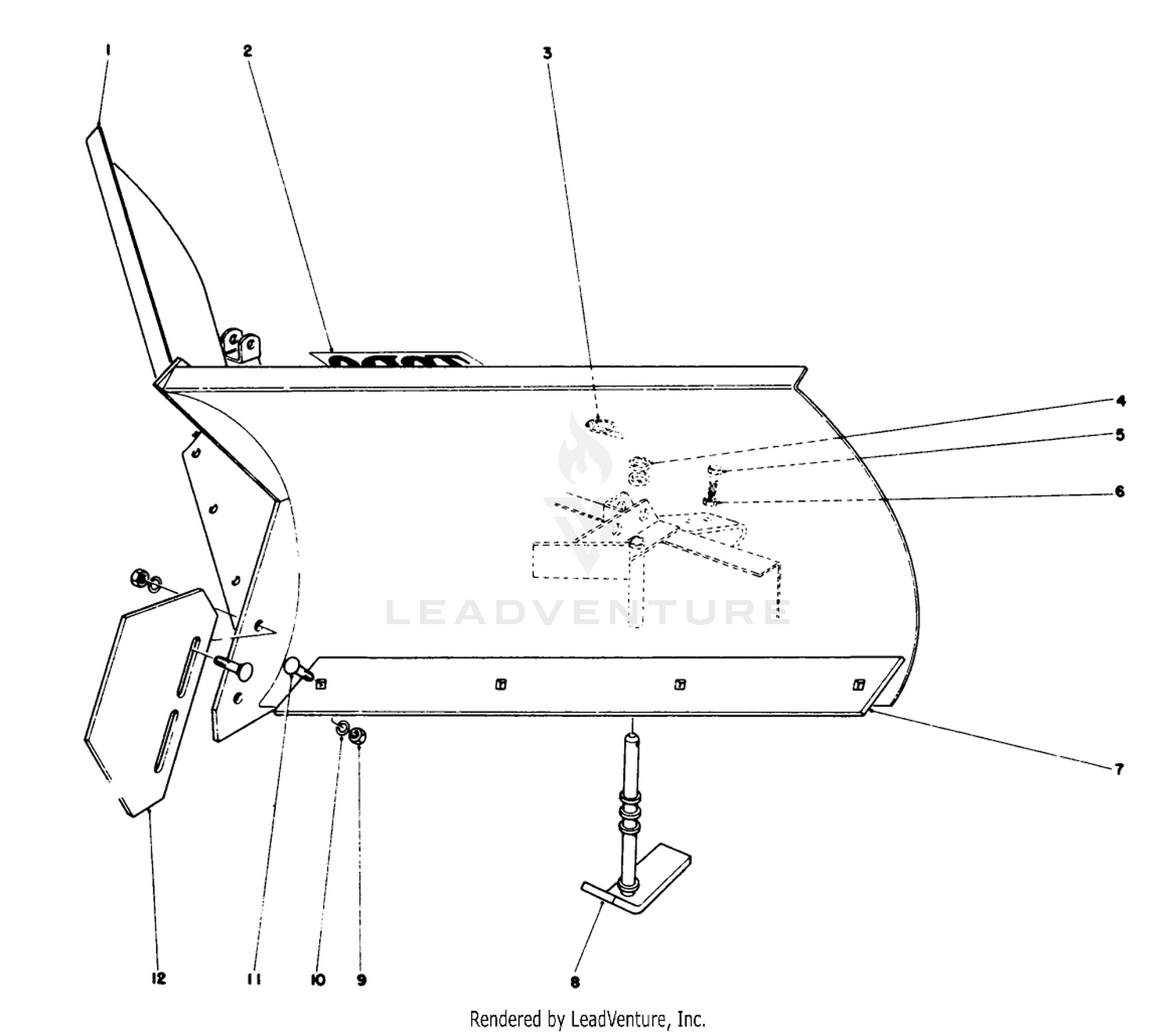 V-Plow Model No. 30750 (optional)