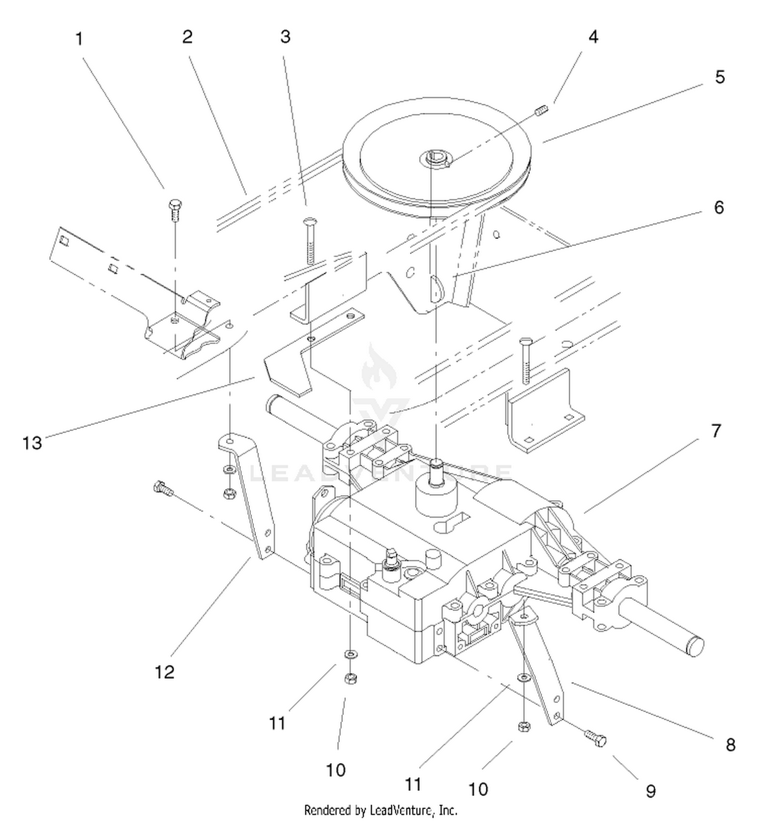 Gear Transaxle Assembly
