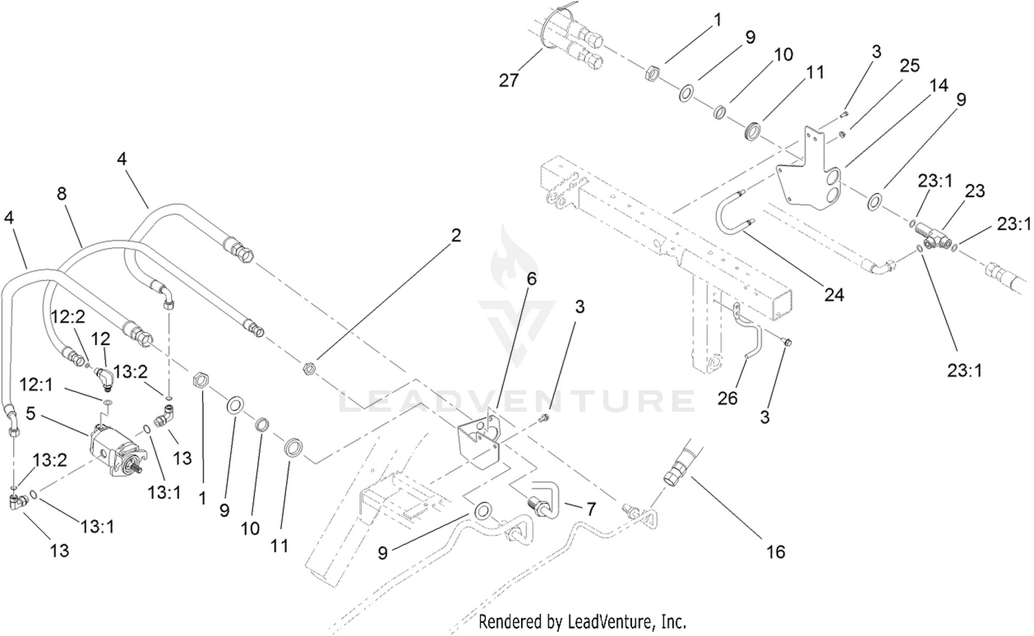Rear Bulkhead and Reel Motor Assembly