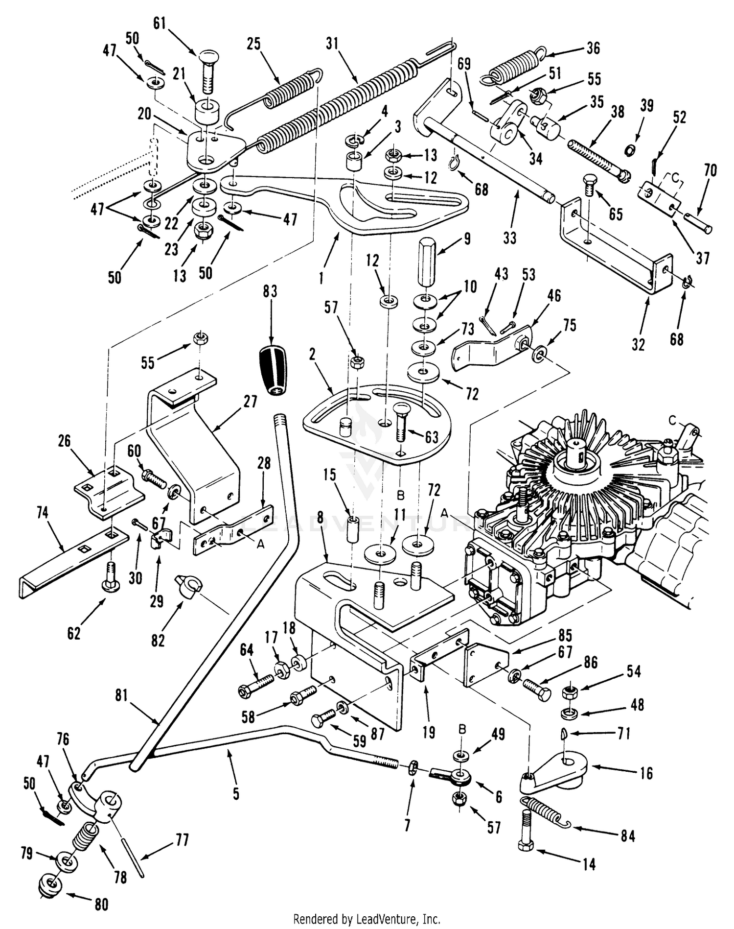 Transmission Linkage Assembly (212-H)